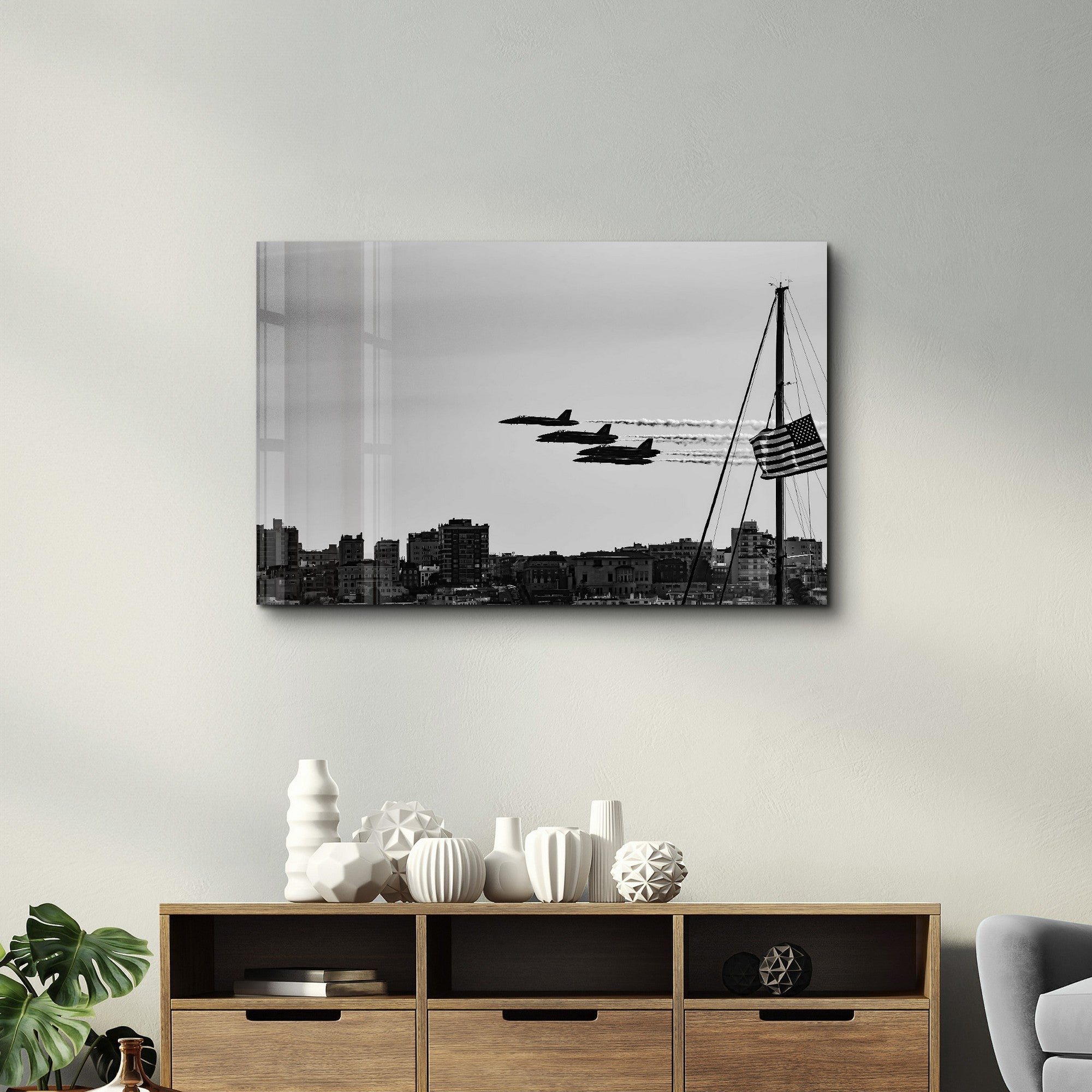 Arte Decorativa em Vidro Temperado Multicolor 35x55cm - Impressão UV de Alta Qualidade