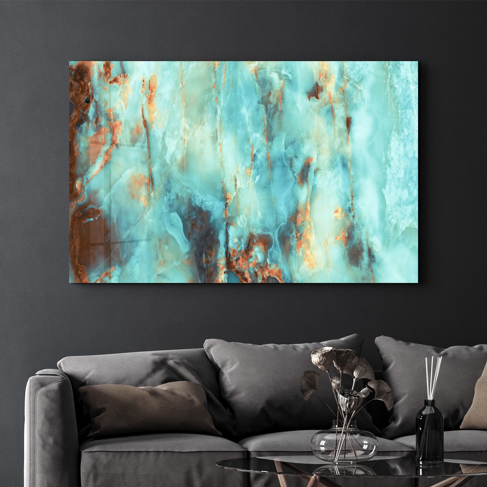 Arte Decorativa em Vidro Temperado Multicolor 35x55cm - Impressão UV de Alta Qualidade