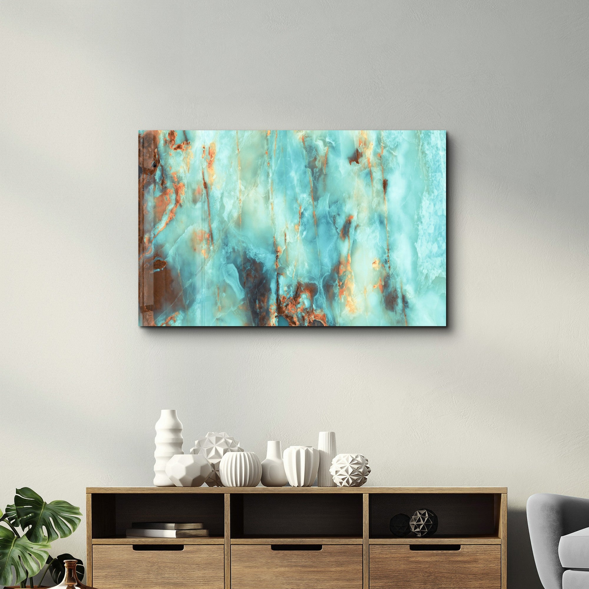 Arte Decorativa em Vidro Temperado Multicolor 35x55cm - Impressão UV de Alta Qualidade