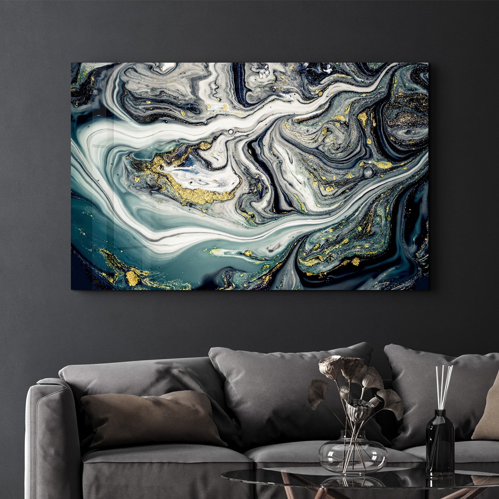 Arte Decorativa em Vidro Temperado Multicolor 35x55cm - Impressão UV de Alta Qualidade