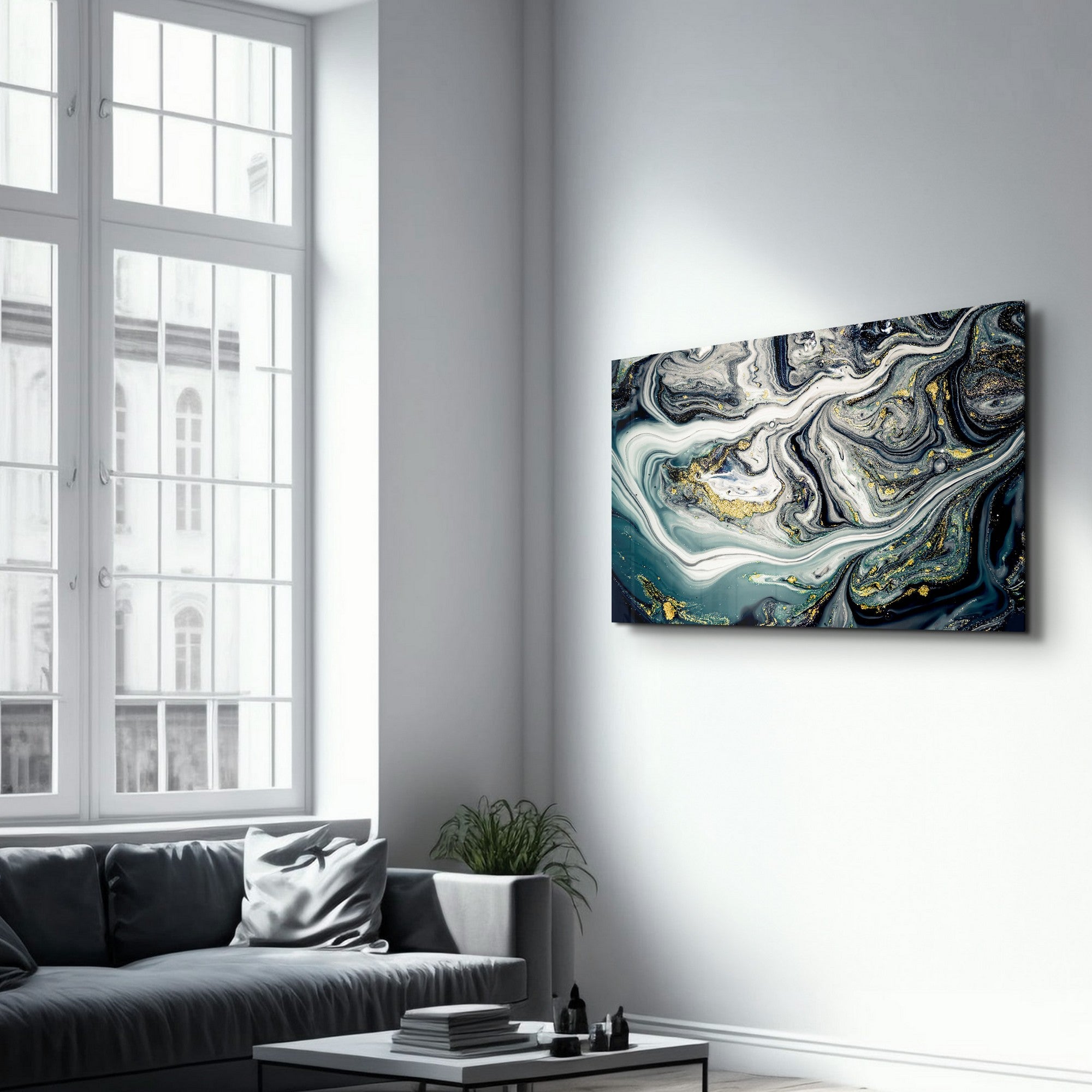 Arte Decorativa em Vidro Temperado Multicolor 35x55cm - Impressão UV de Alta Qualidade