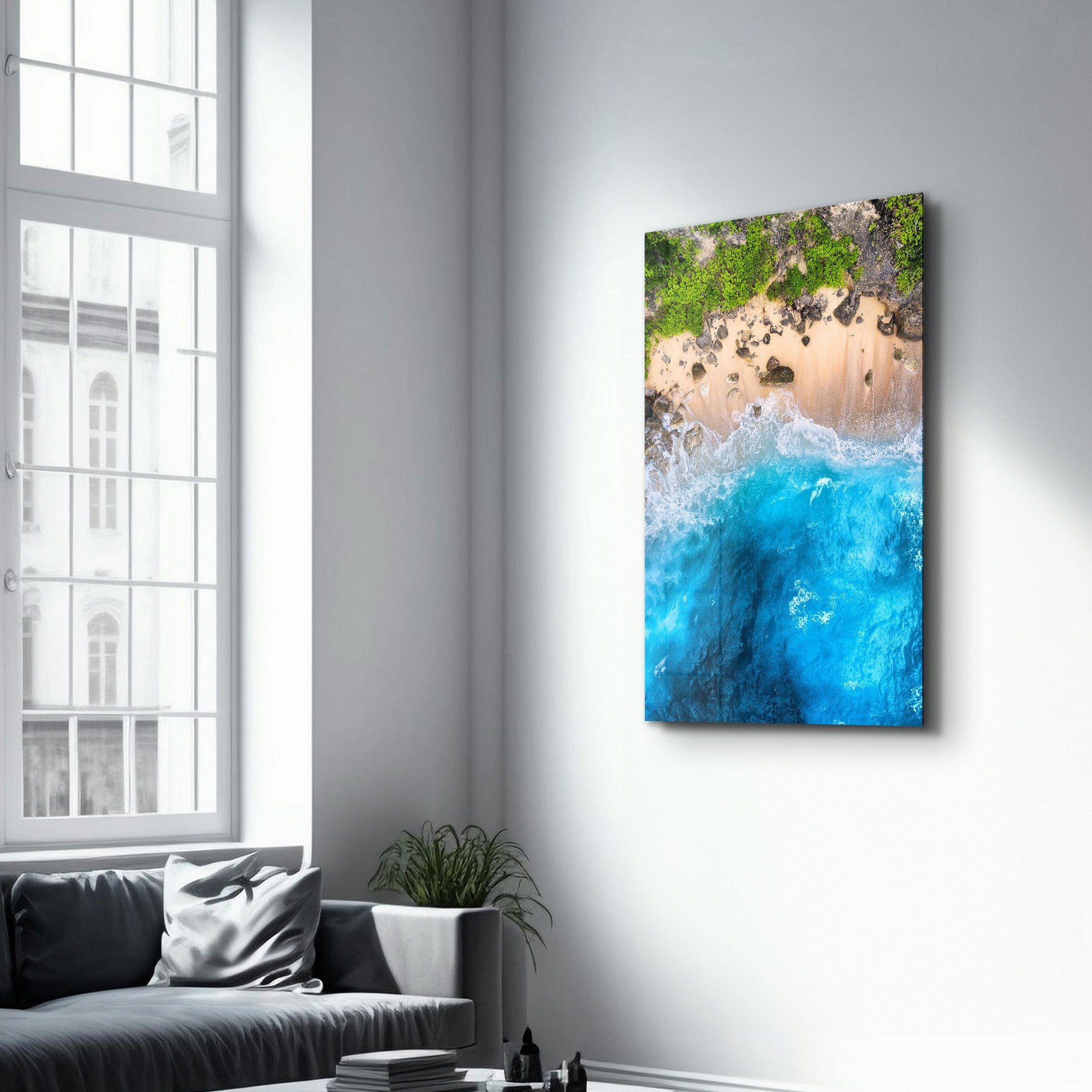 Arte Decorativa em Vidro Temperado Multicolor 35x55cm - Impressão UV de Alta Qualidade