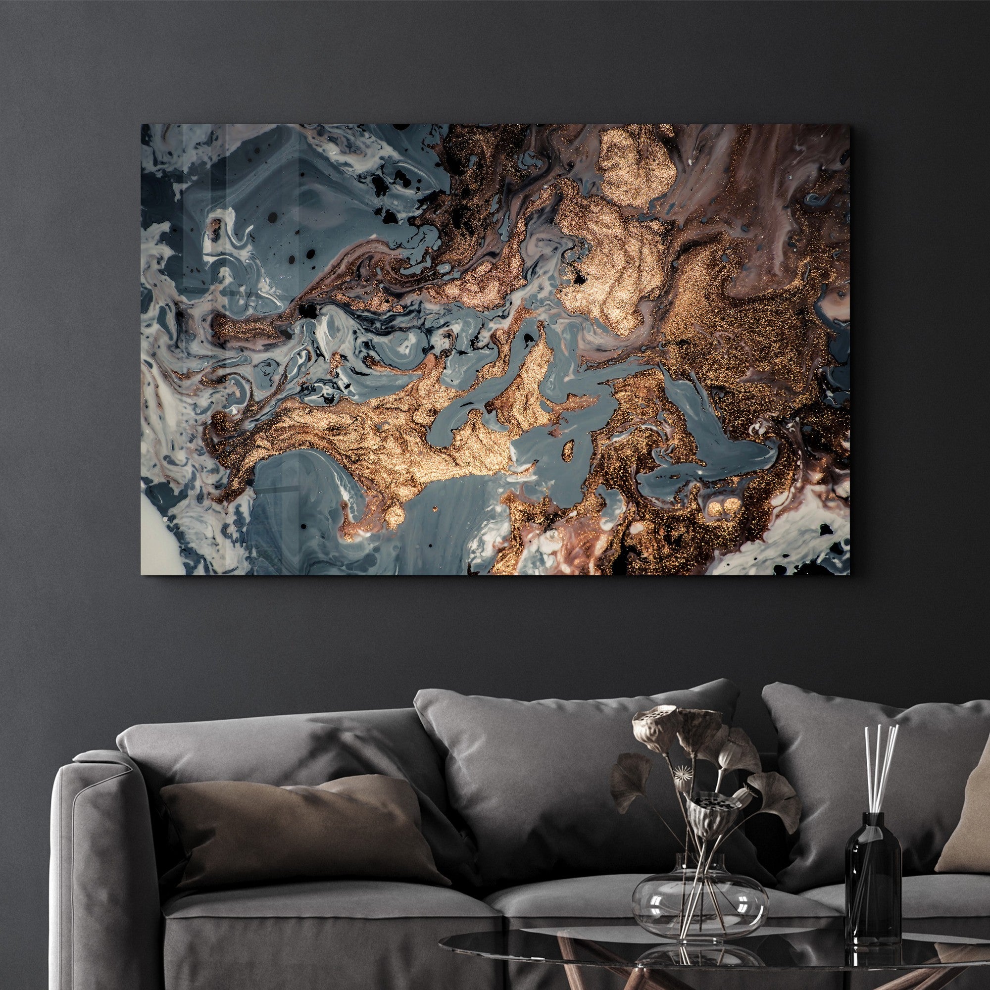 Arte Decorativa em Vidro Temperado Multicolor 70x110cm - Impressão UV de Alta Qualidade
