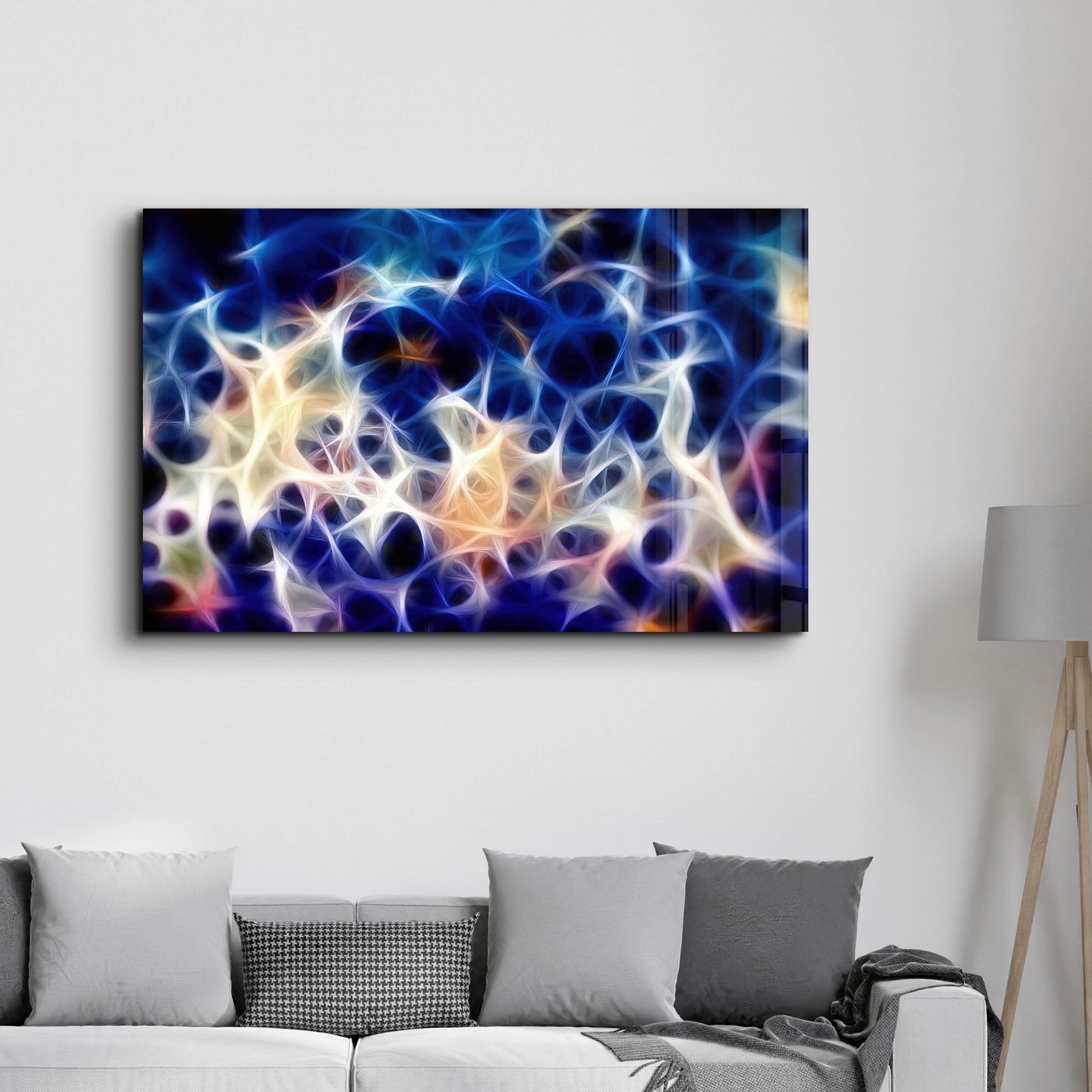 Arte Decorativa em Vidro Temperado Multicolor 35x55cm - Impressão UV de Alta Qualidade