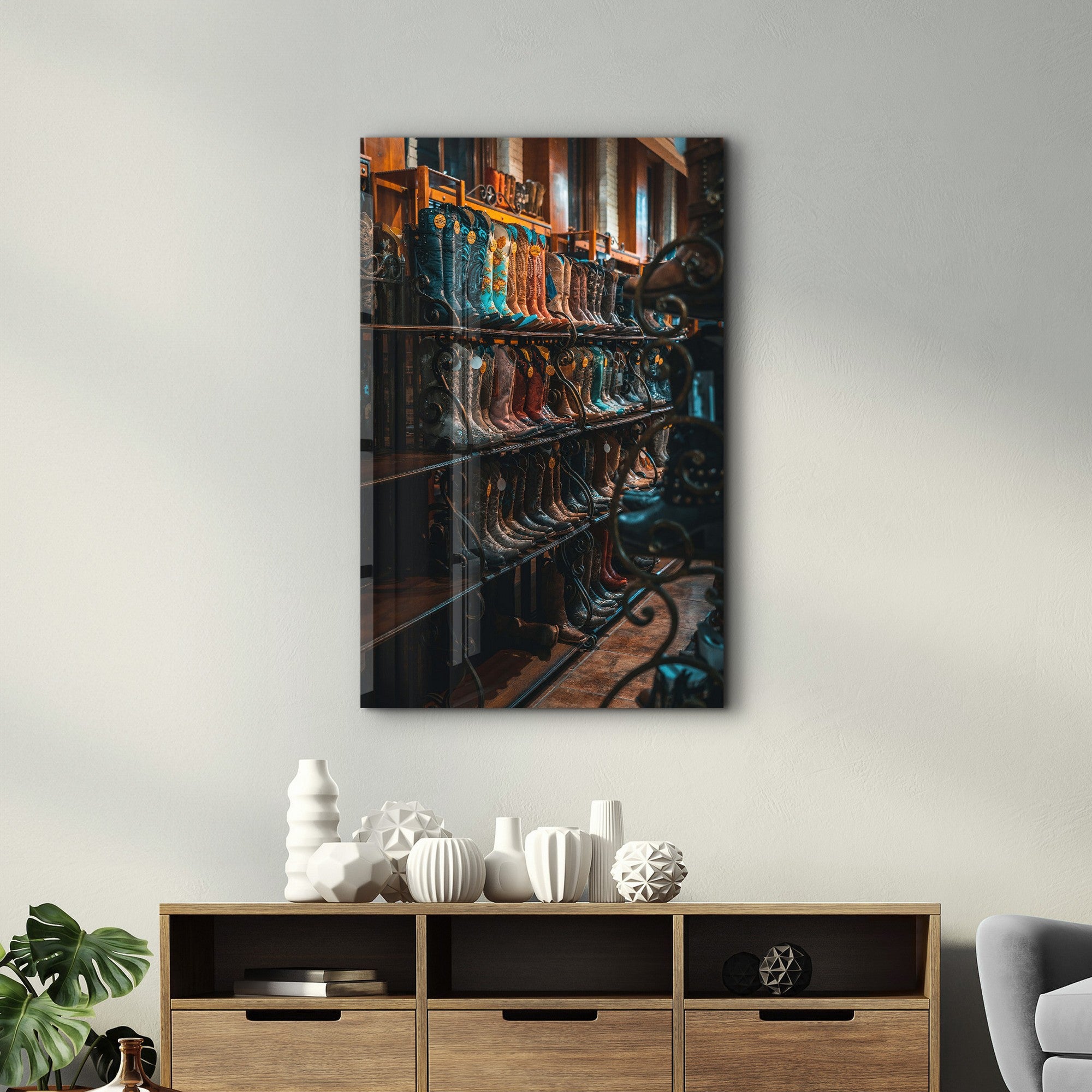 Arte Decorativa em Vidro Temperado Multicolor 35x55cm - Impressão UV de Alta Qualidade