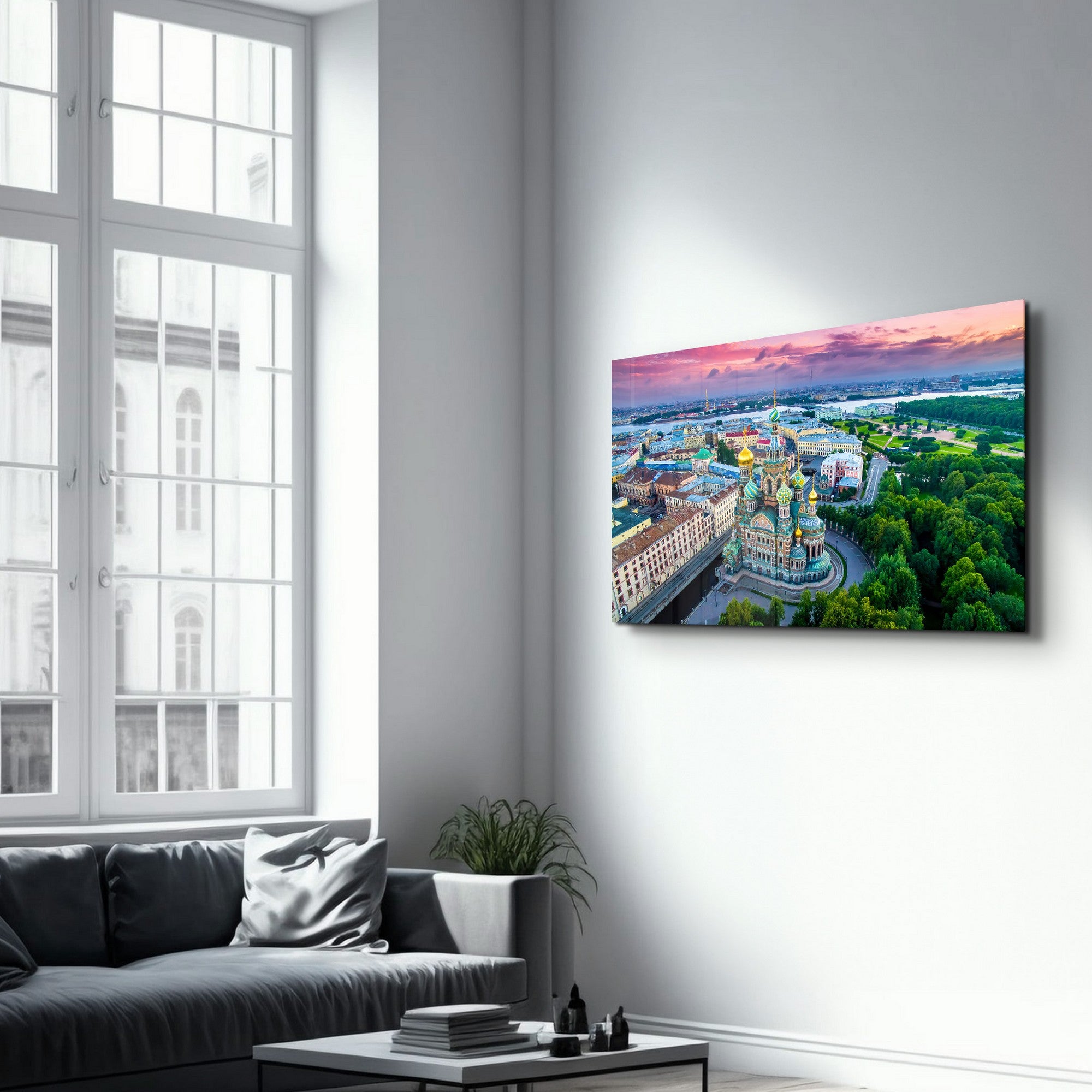 Arte Decorativa em Vidro Temperado Multicolor 70x110cm - Impressão UV de Alta Qualidade