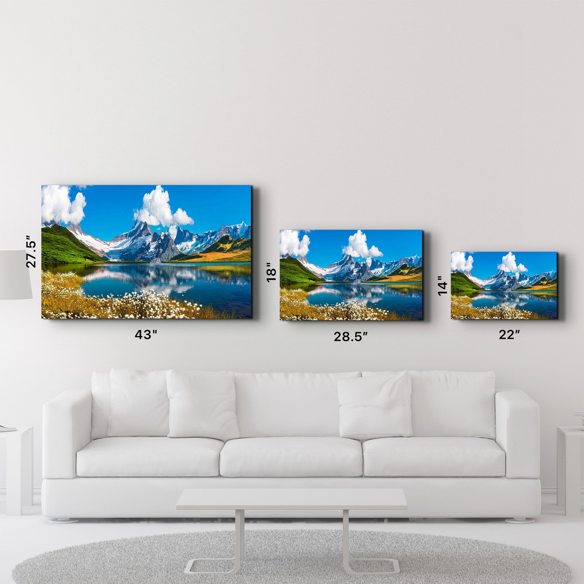 Arte Decorativa em Vidro Temperado Multicolor 35x55cm - Impressão UV de Alta Qualidade