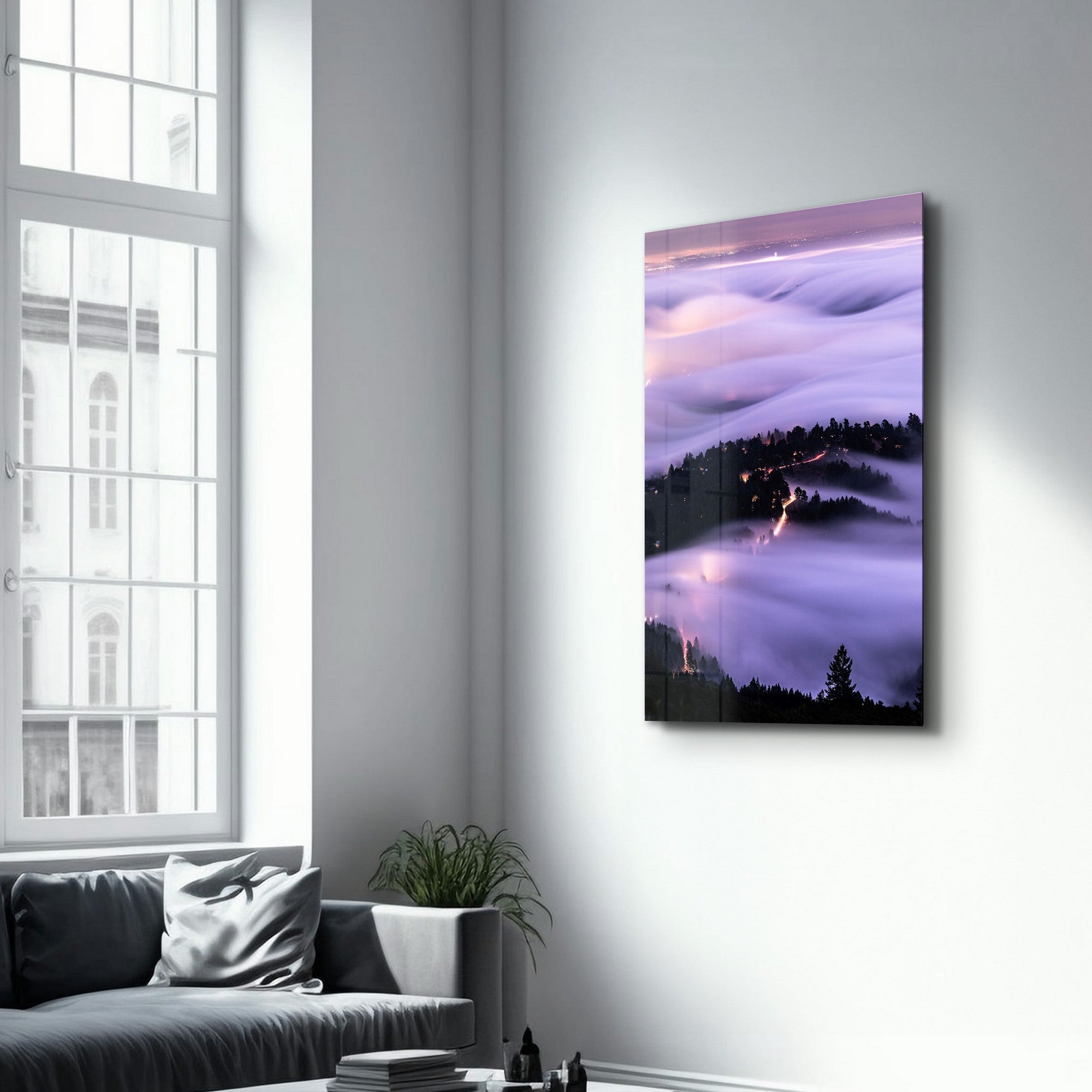 Arte Decorativa em Vidro Temperado Multicolor 70x110cm - Impressão UV de Alta Qualidade