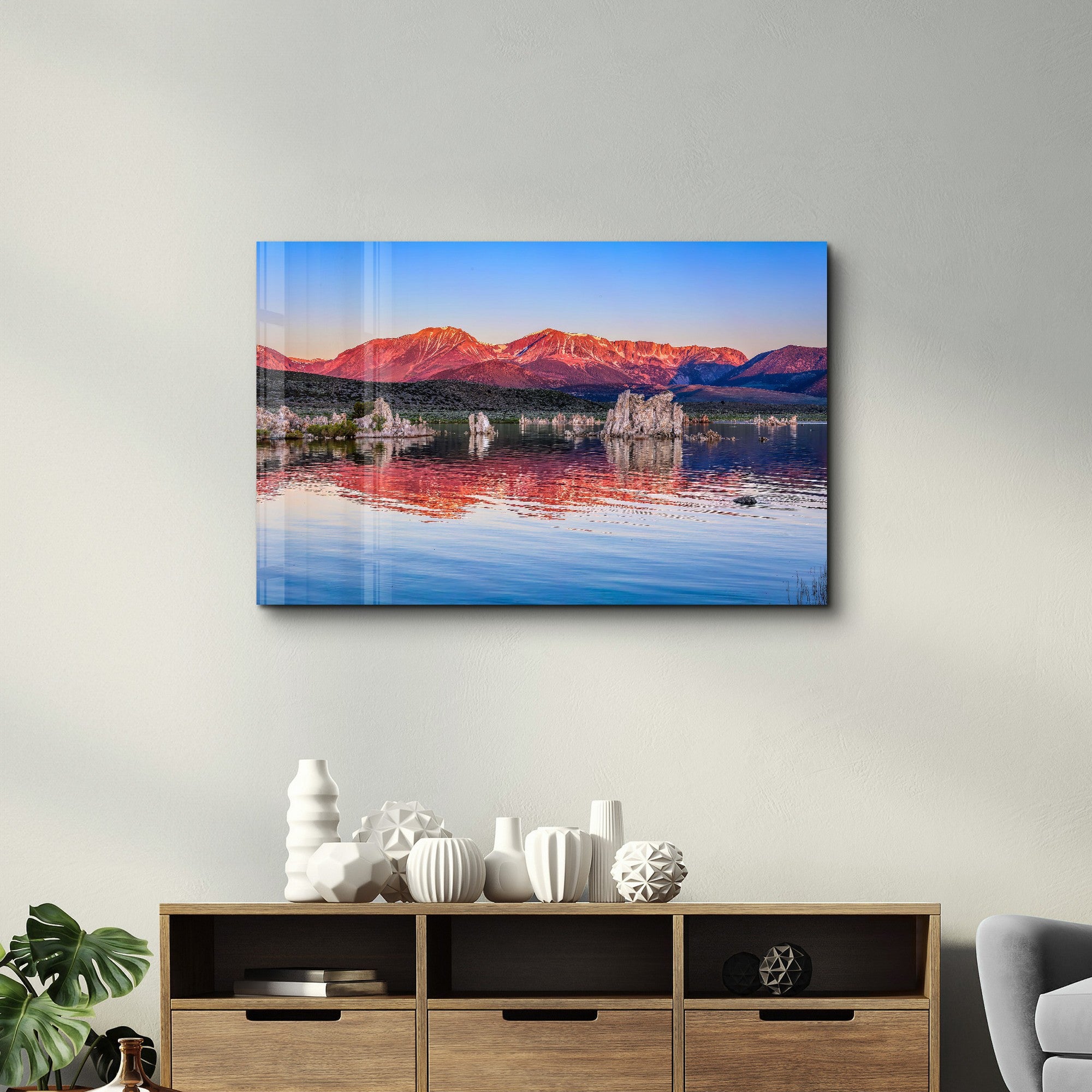 Arte Decorativa em Vidro Temperado Multicolor 35x55cm - Impressão UV de Alta Qualidade