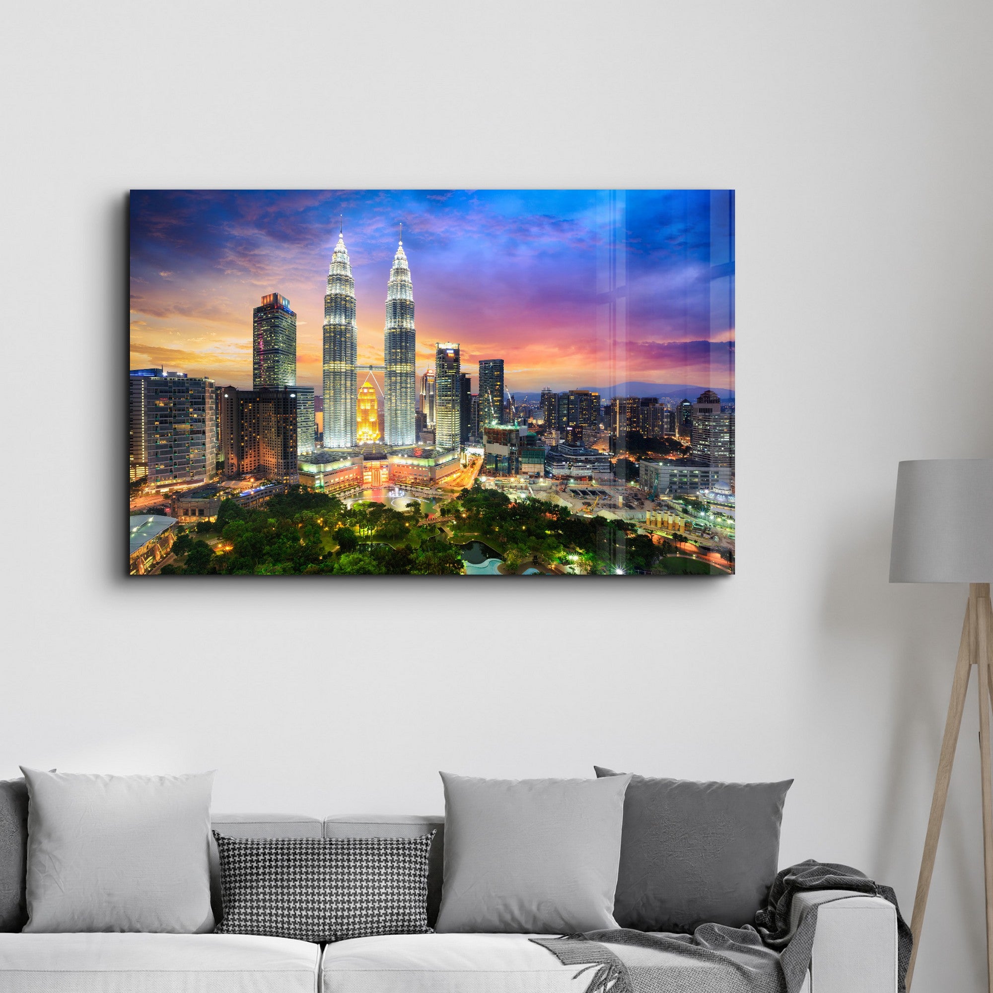 Arte Decorativa em Vidro Temperado Multicolor 35x55cm - Impressão UV de Alta Qualidade