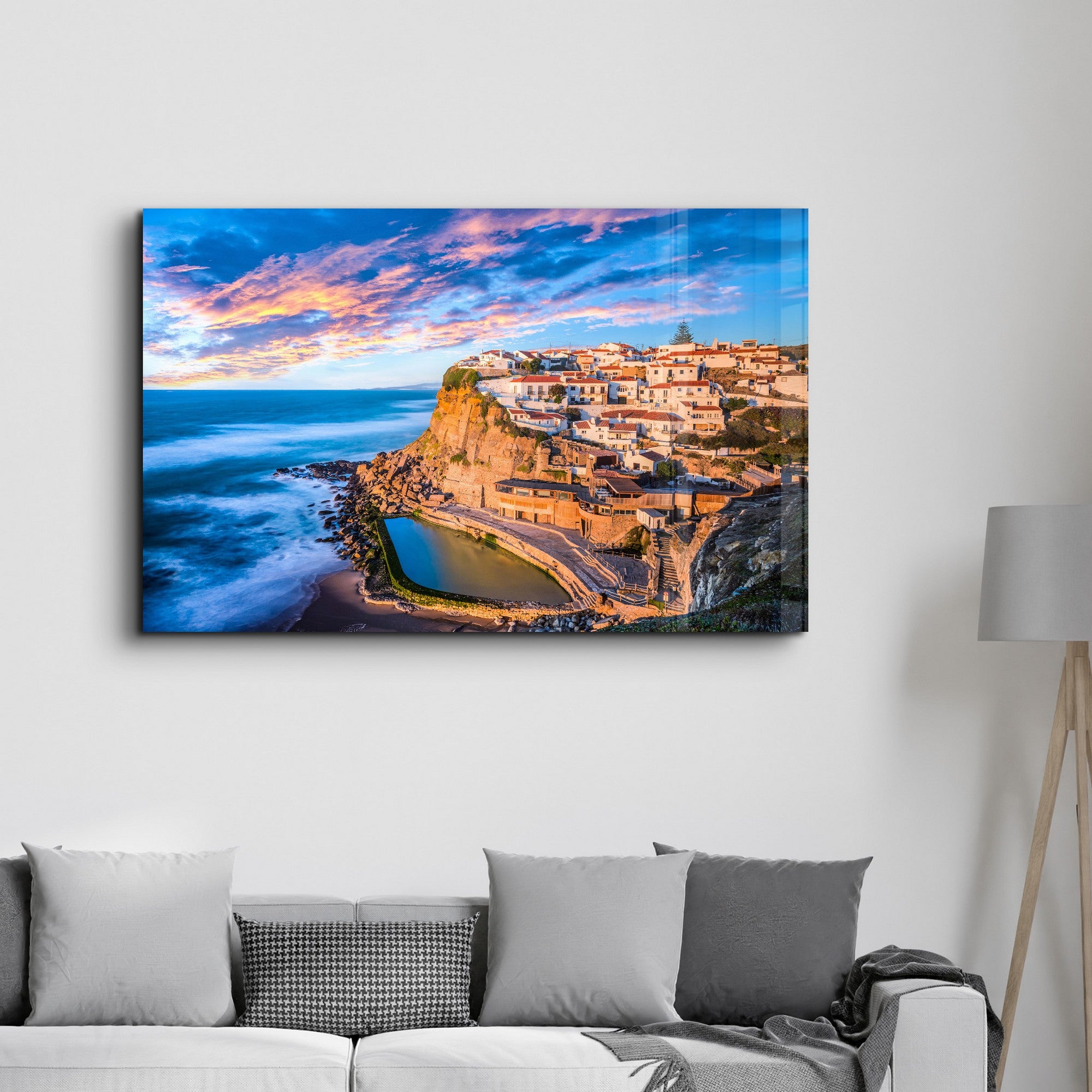 Arte Decorativa em Vidro Temperado Multicolor 35x55cm - Impressão UV de Alta Qualidade