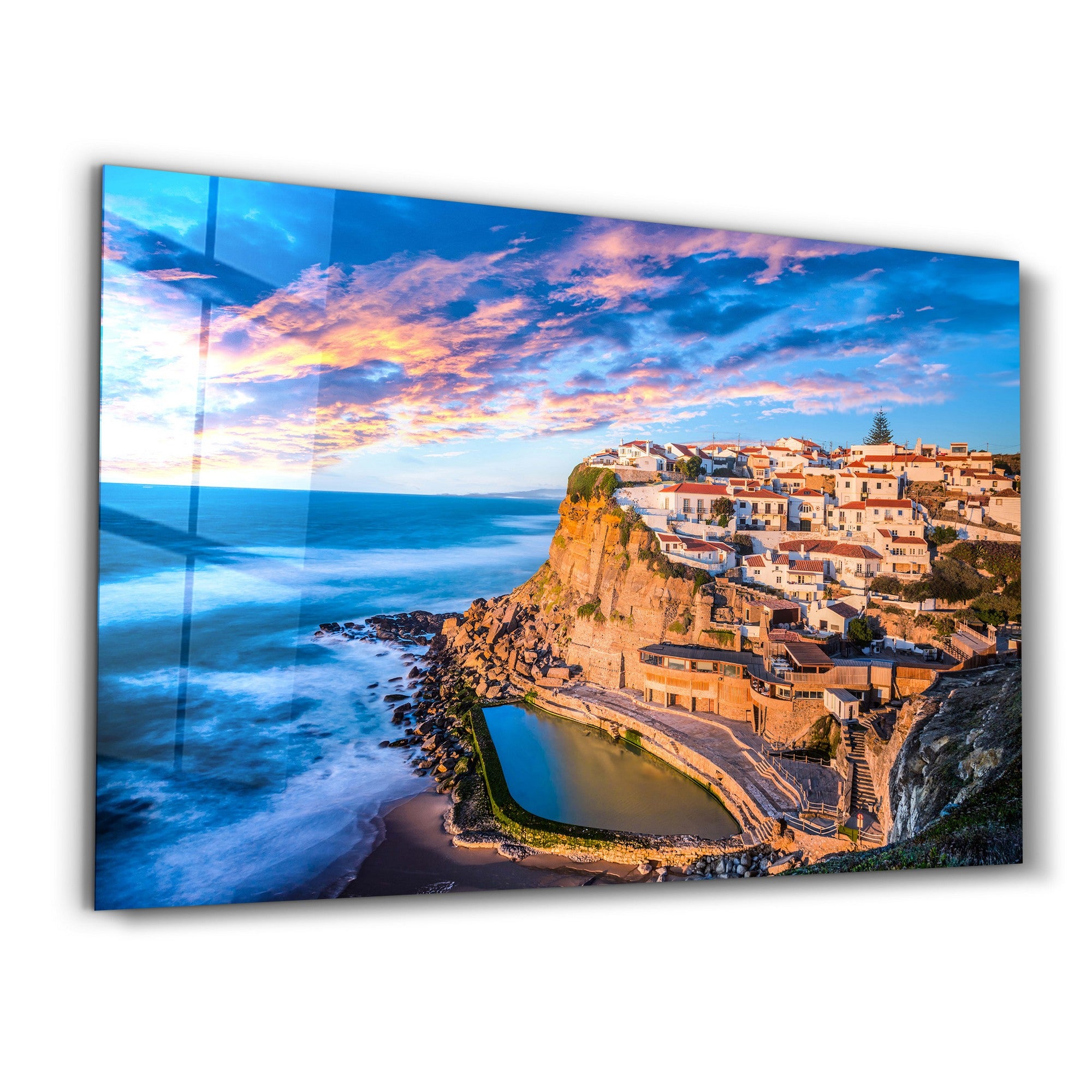 Arte Decorativa em Vidro Temperado Multicolor 35x55cm - Impressão UV de Alta Qualidade