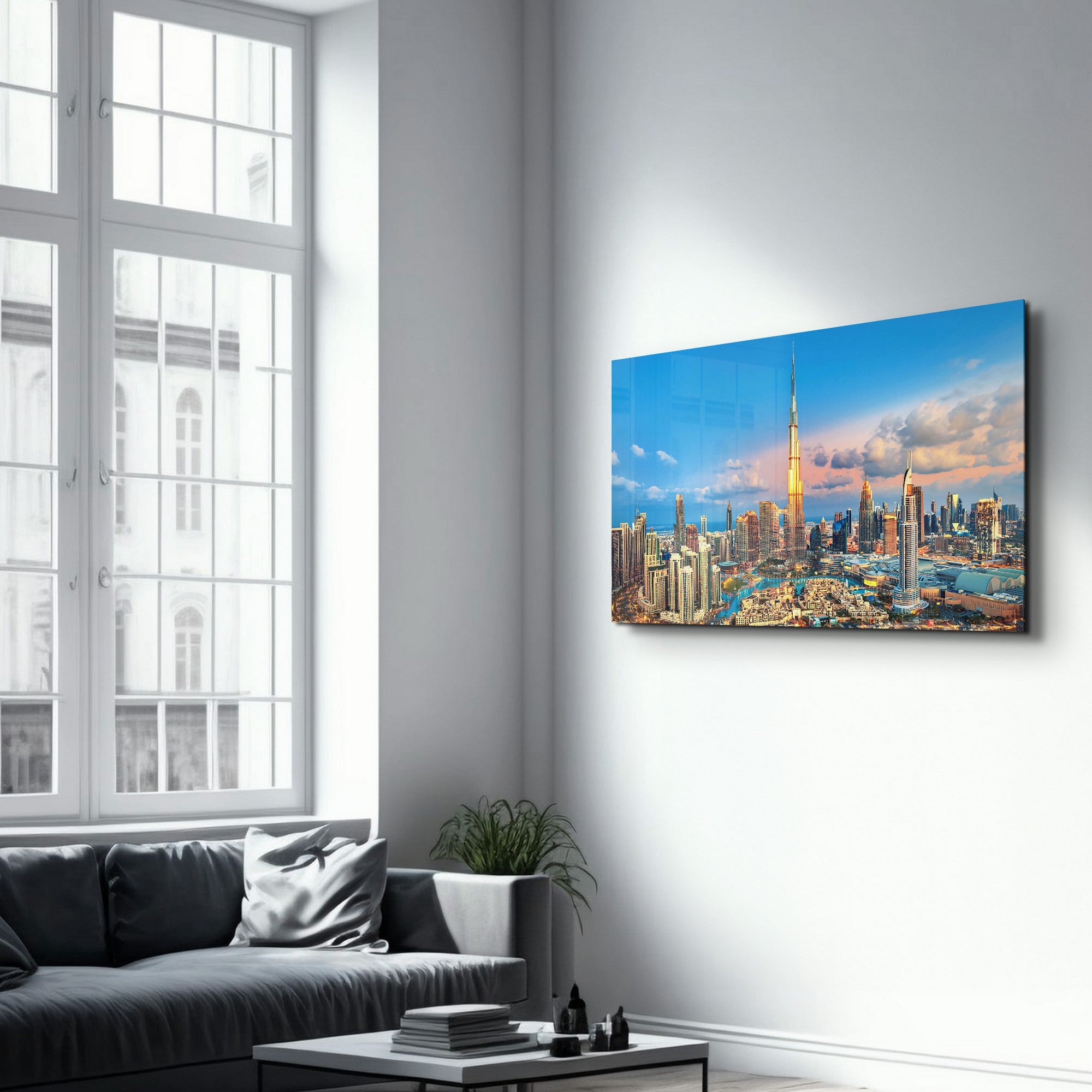 Arte Decorativa em Vidro Temperado Multicolor 35x55cm - Impressão UV de Alta Qualidade