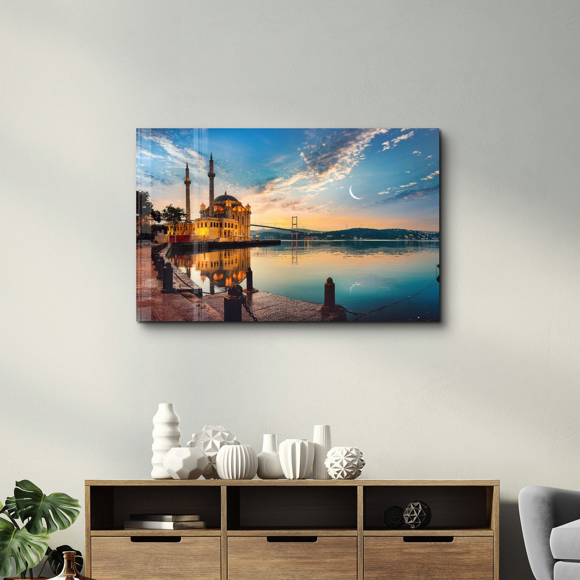 Arte Decorativa em Vidro Temperado Multicolor 35x55cm - Impressão UV de Alta Qualidade