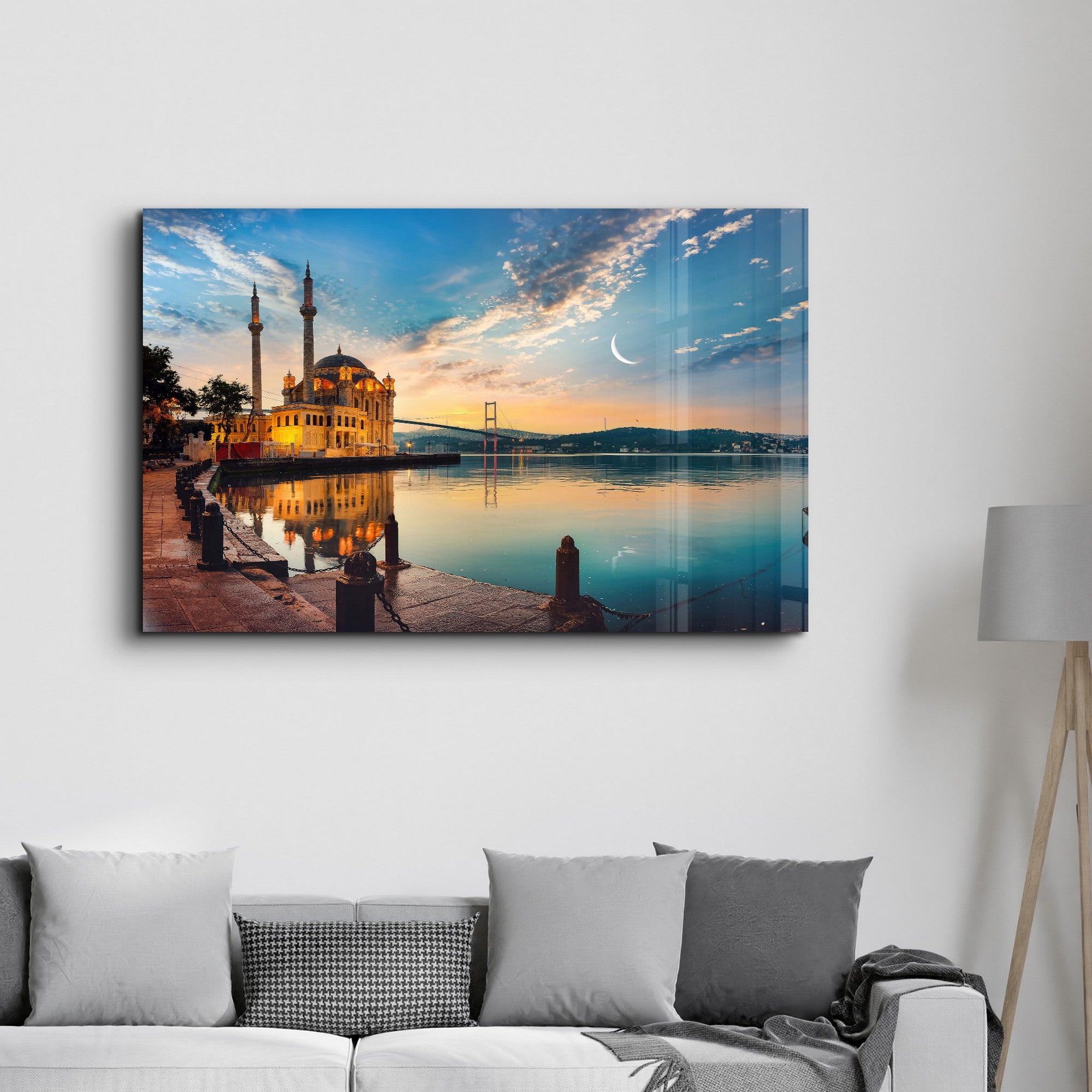 Arte Decorativa em Vidro Temperado Multicolor 35x55cm - Impressão UV de Alta Qualidade