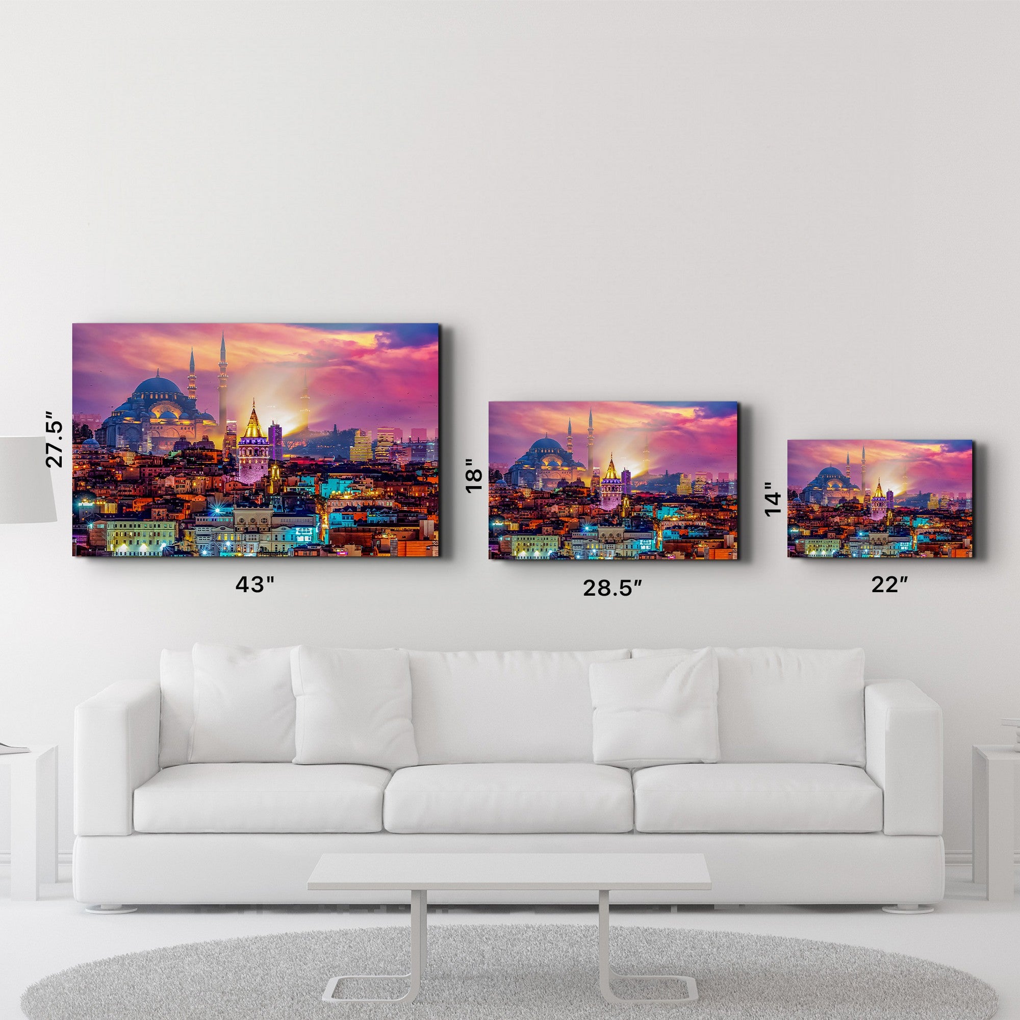 Quadro Decorativo em Vidro Temperado Multicolor 35x55cm - Impressão UV de Alta Qualidade