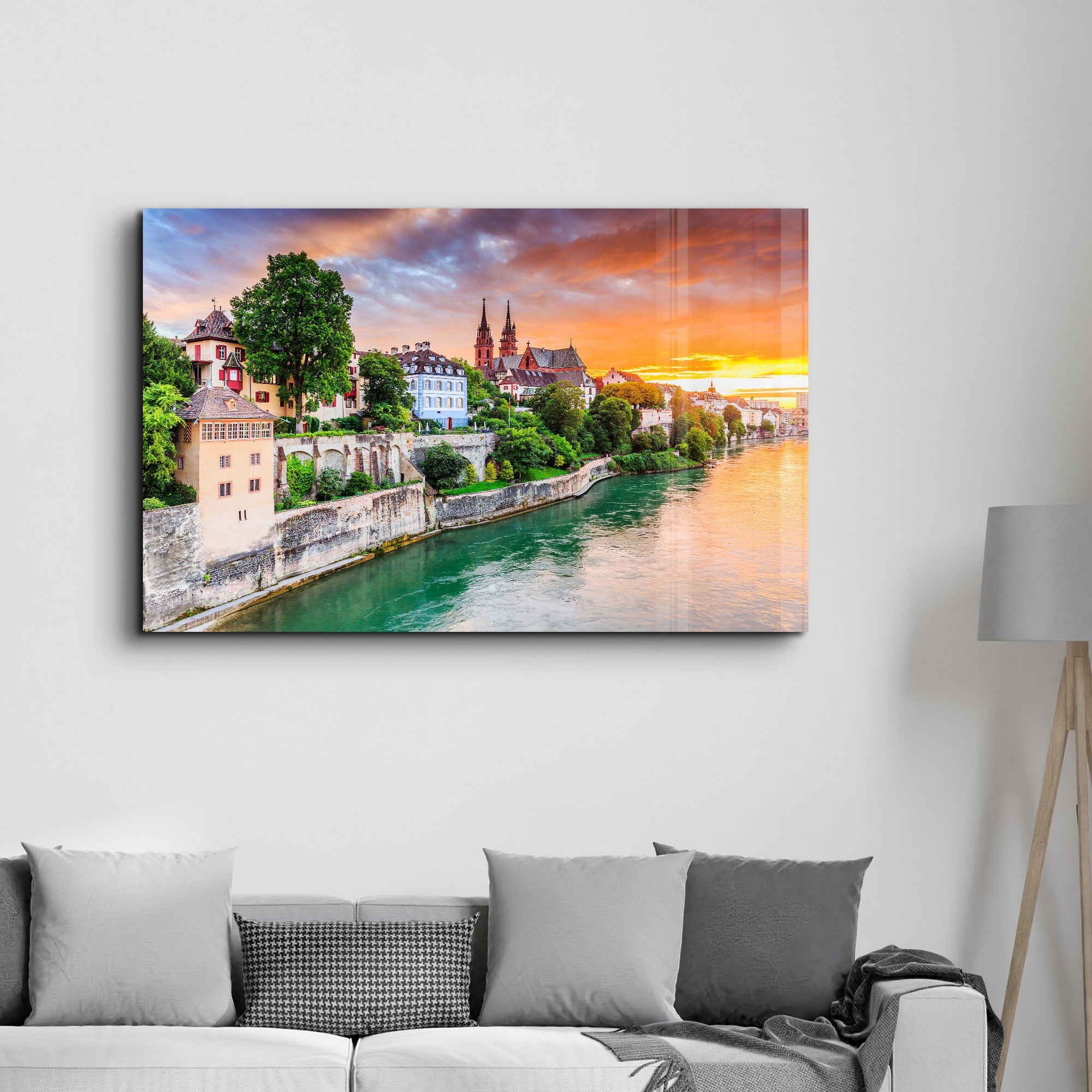 Arte Decorativa em Vidro Temperado Multicolor 35x55cm - Impressão UV de Alta Qualidade