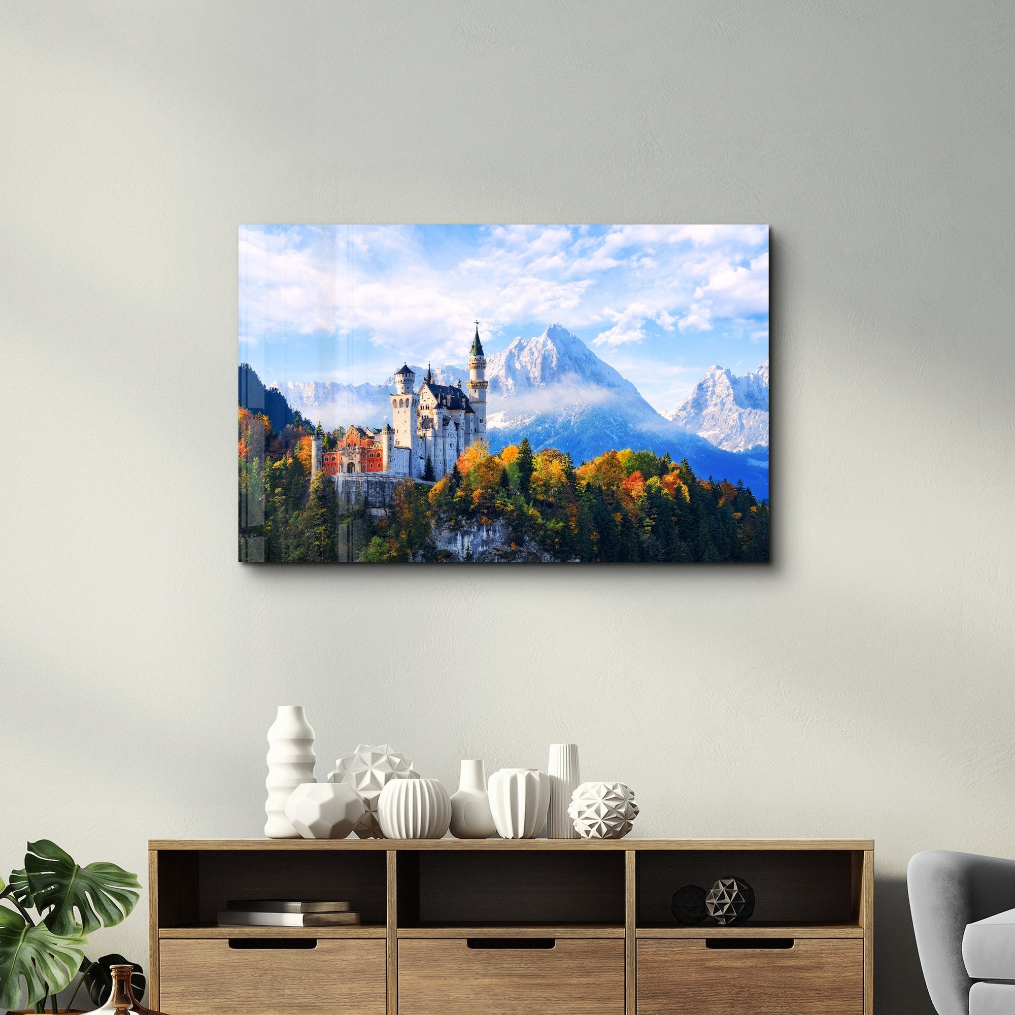 Arte Decorativa em Vidro Temperado Multicolor 35x55cm - Impressão UV de Alta Qualidade