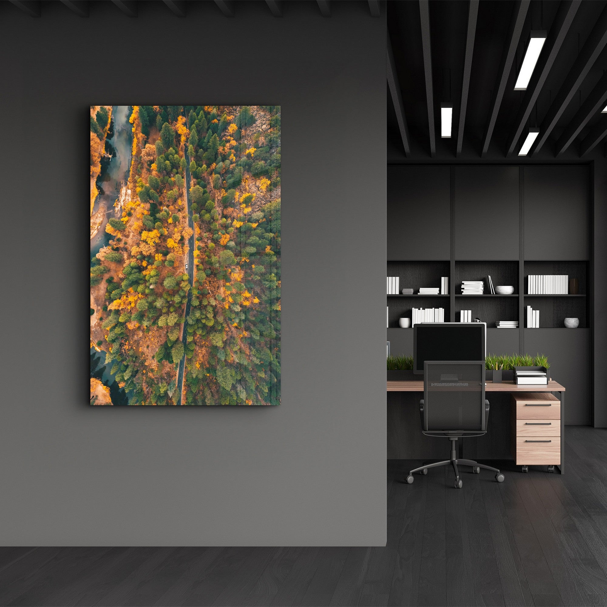 Arte Decorativa em Vidro Temperado Multicolor 35x55cm - Impressão UV de Alta Qualidade