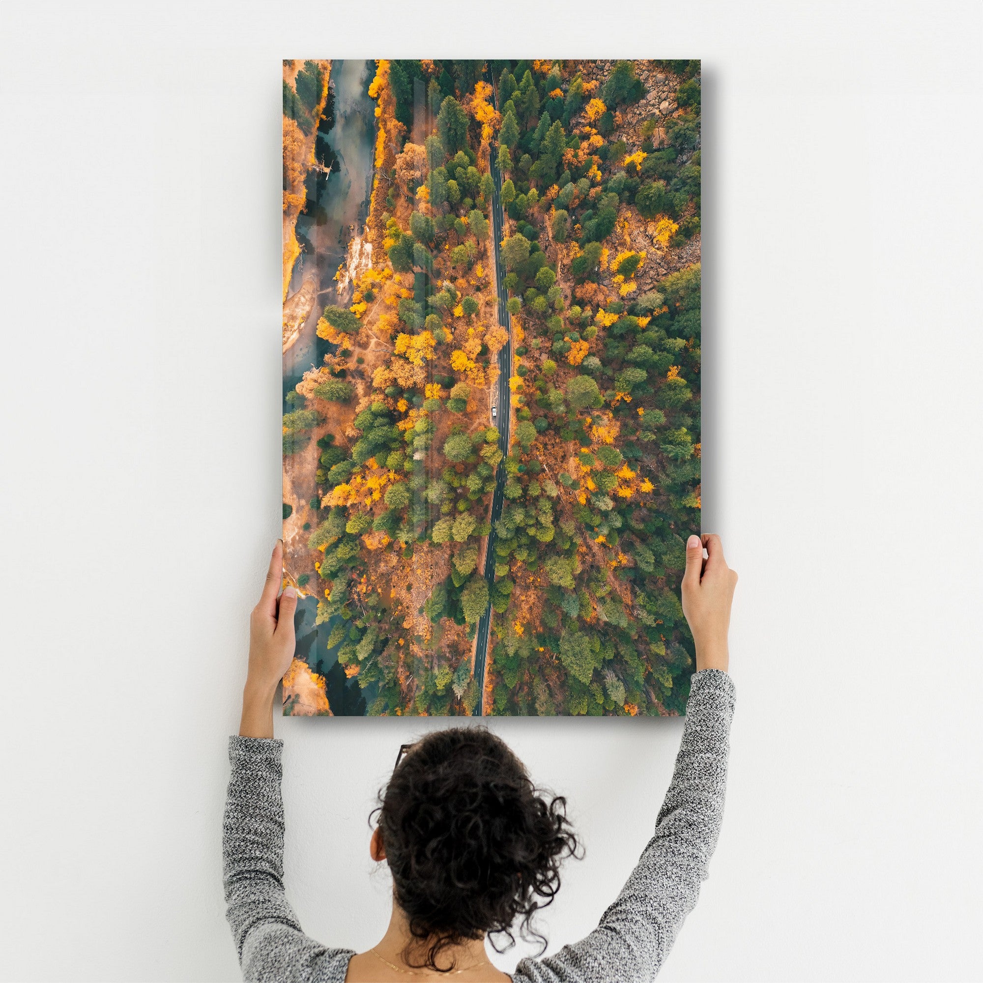 Arte Decorativa em Vidro Temperado Multicolor 35x55cm - Impressão UV de Alta Qualidade