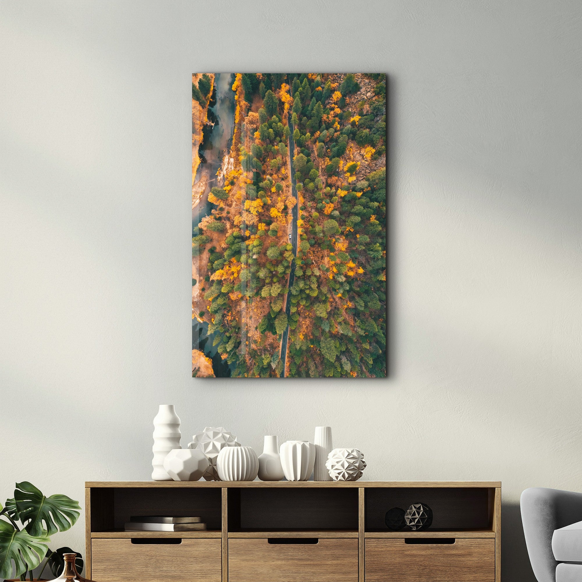 Arte Decorativa em Vidro Temperado Multicolor 70x110cm - Impressão UV de Alta Qualidade