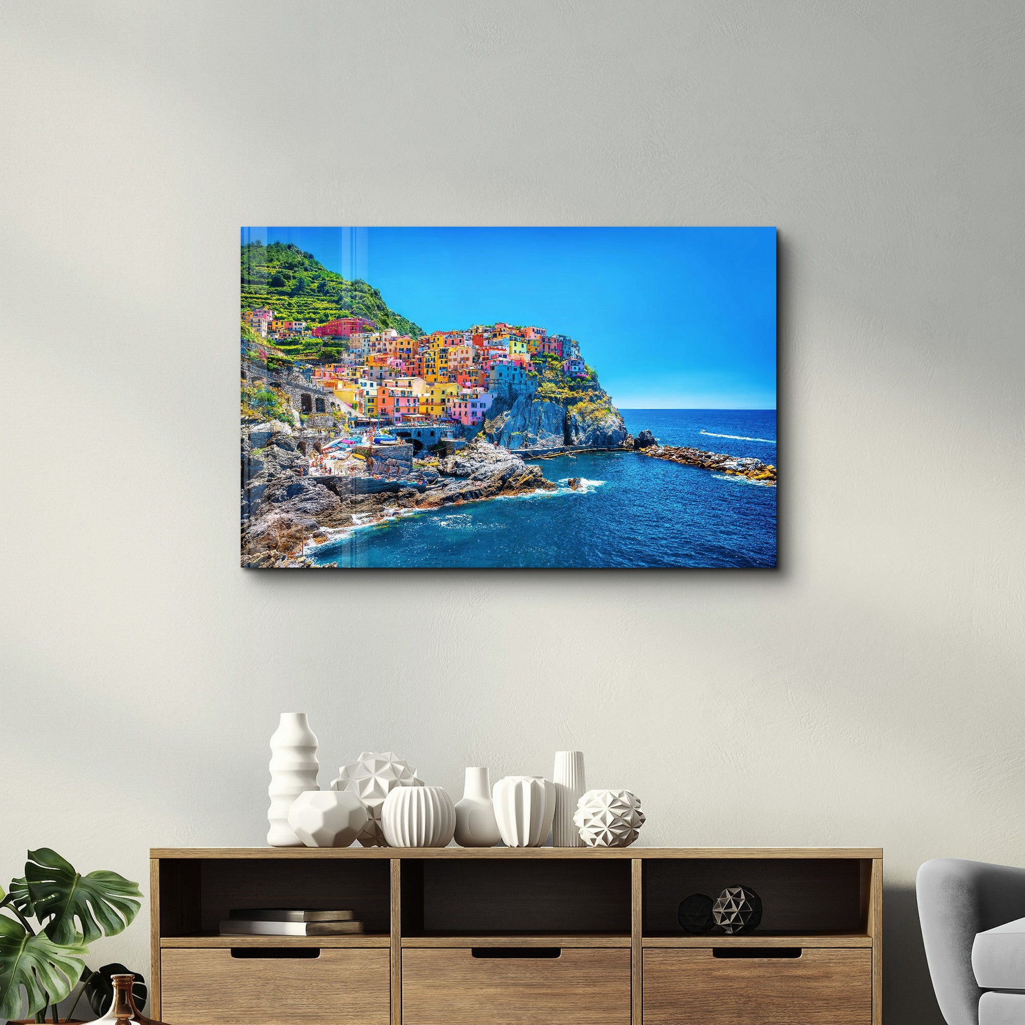 Quadro Decorativo em Vidro Temperado SPR-1477 — 35 x 55 cm, Multicolor, 4 mm, Impressão UV