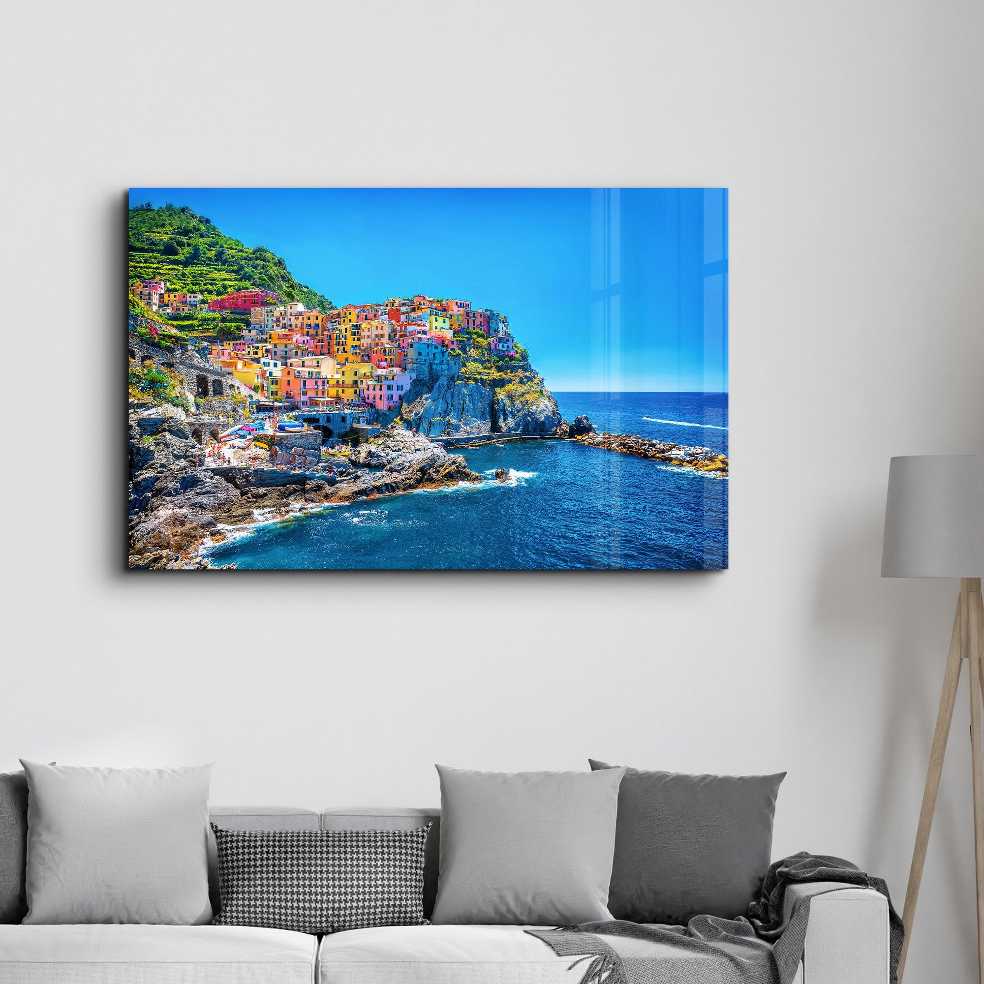 Quadro Decorativo em Vidro Temperado SPR-1477 — 35 x 55 cm, Multicolor, 4 mm, Impressão UV