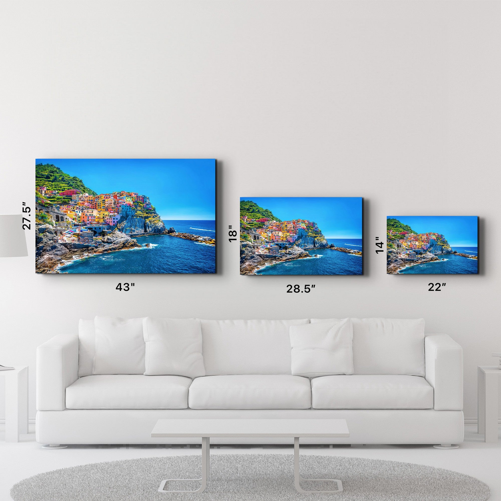 Quadro Decorativo em Vidro Temperado SPR-1477 — 35 x 55 cm, Multicolor, 4 mm, Impressão UV