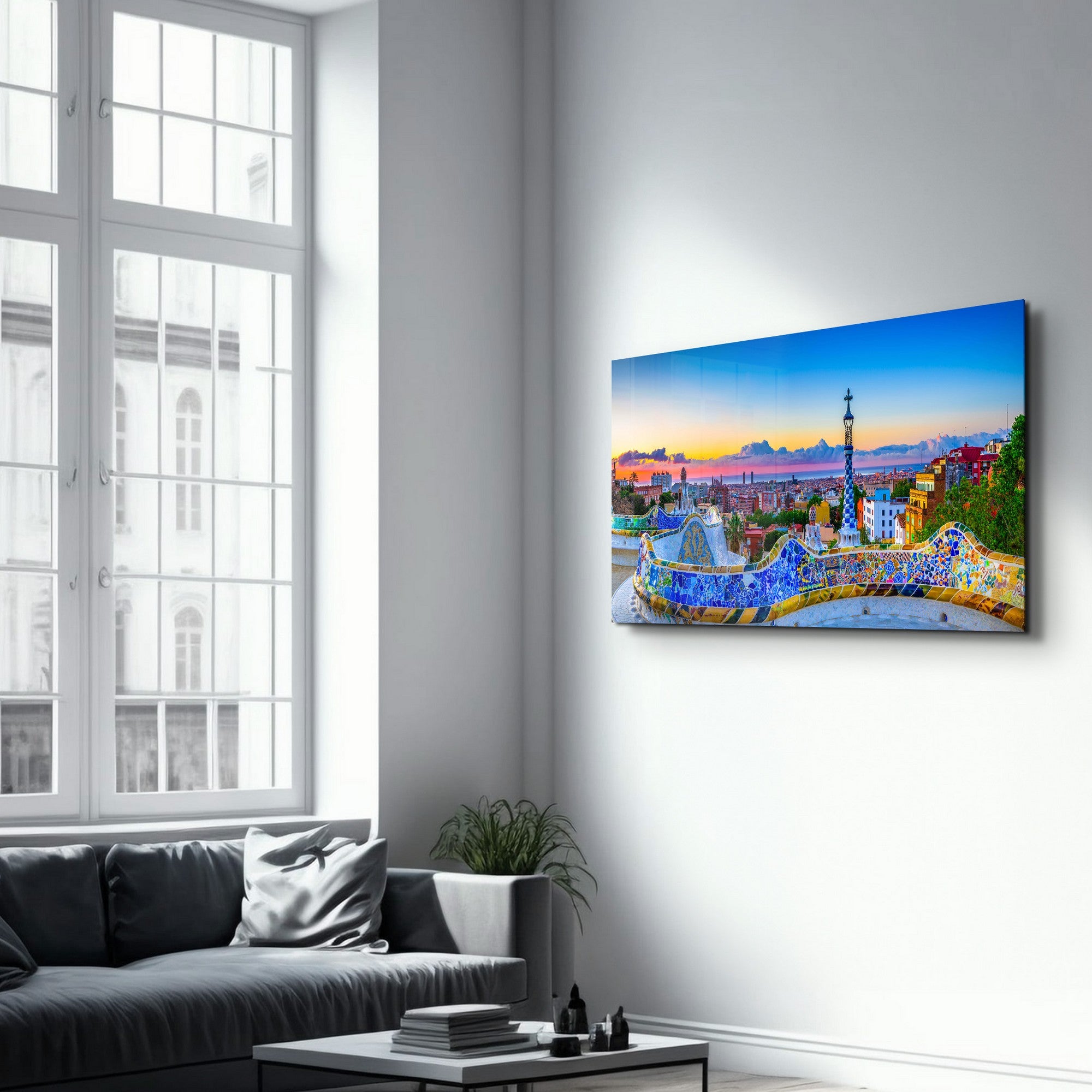 Arte Decorativa em Vidro Temperado Multicolor 35x55cm - Impressão UV de Alta Qualidade