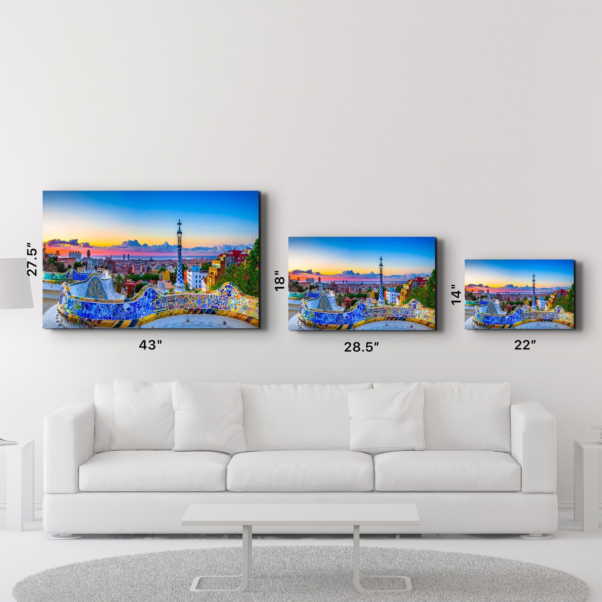 Arte Decorativa em Vidro Temperado Multicolor 35x55cm - Impressão UV de Alta Qualidade