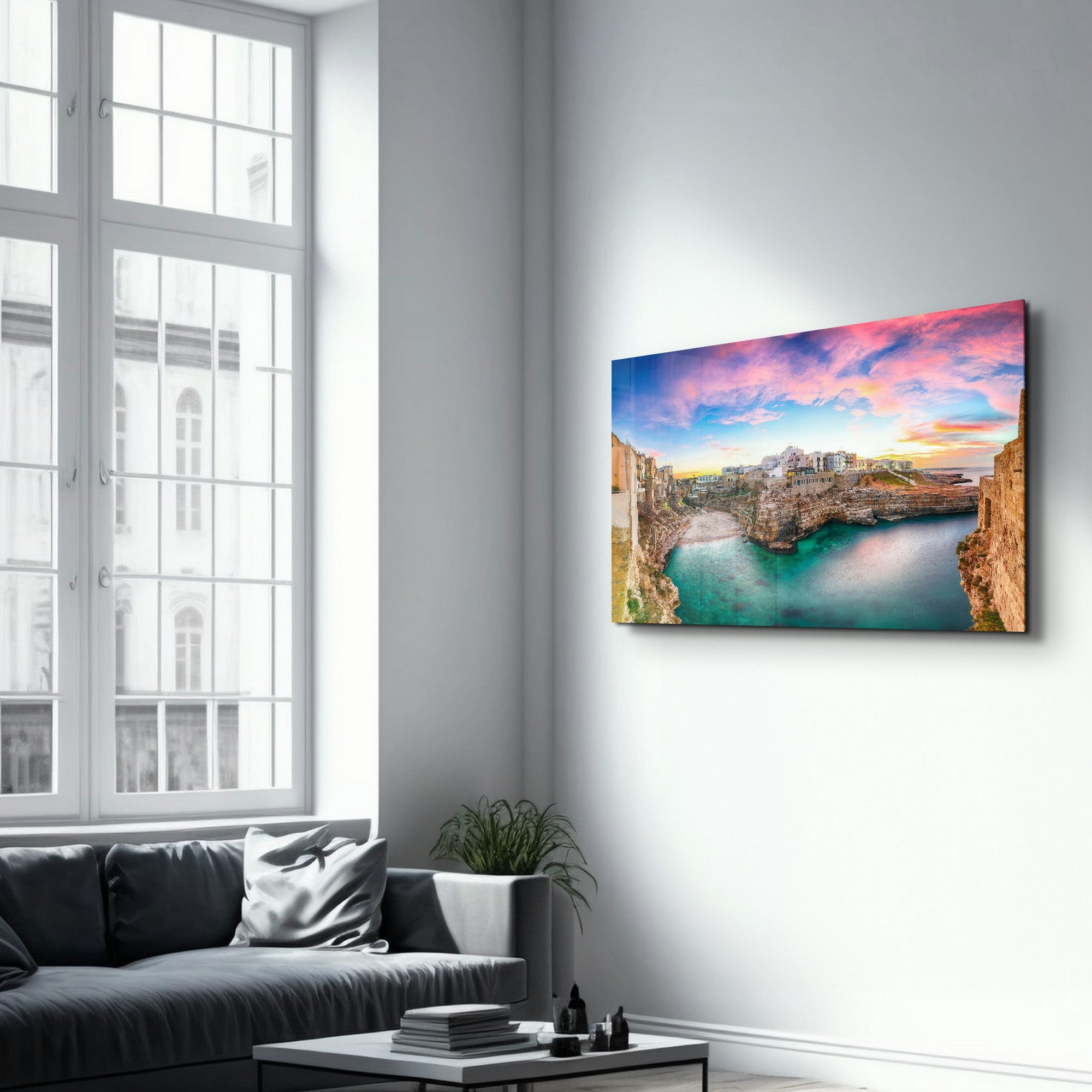 SPR-1488 Quadro Decorativo em Vidro Temperado 35 x 55 cm, Multicolor, Impressão UV (4 mm)