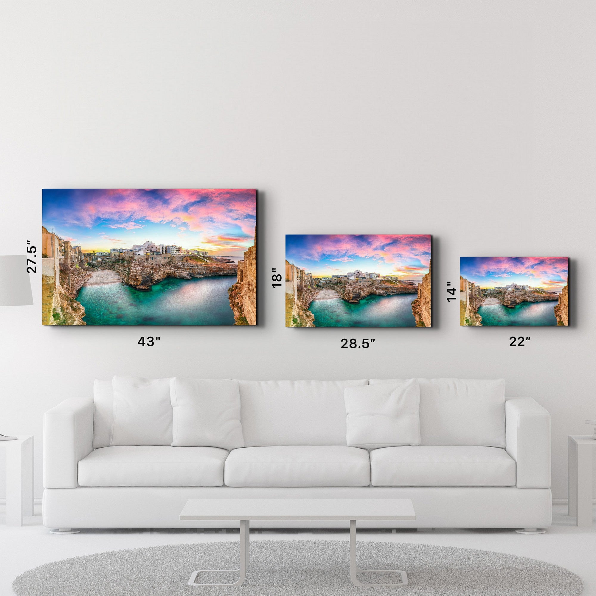 SPR-1488 Quadro Decorativo em Vidro Temperado 35 x 55 cm, Multicolor, Impressão UV (4 mm)