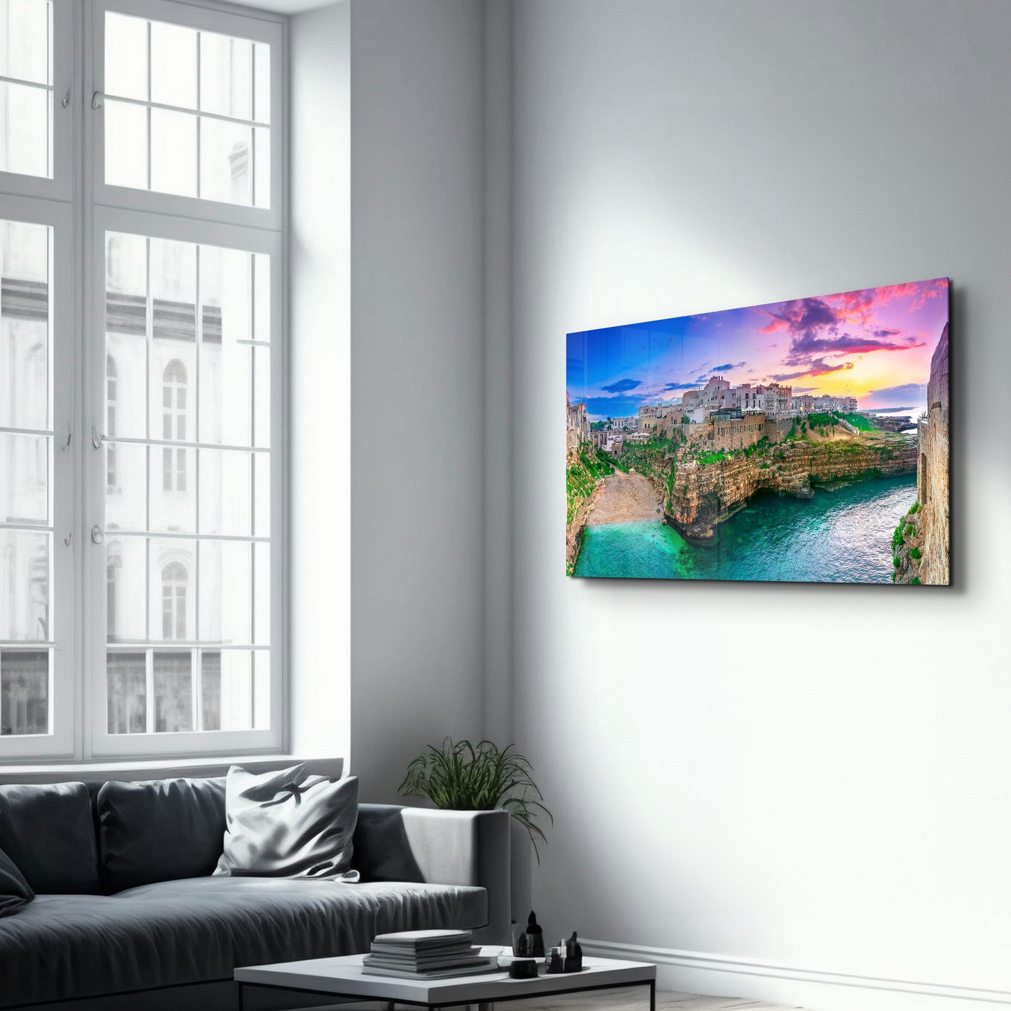 Arte Decorativa em Vidro Temperado Multicolor 35x55cm - Impressão UV de Alta Qualidade