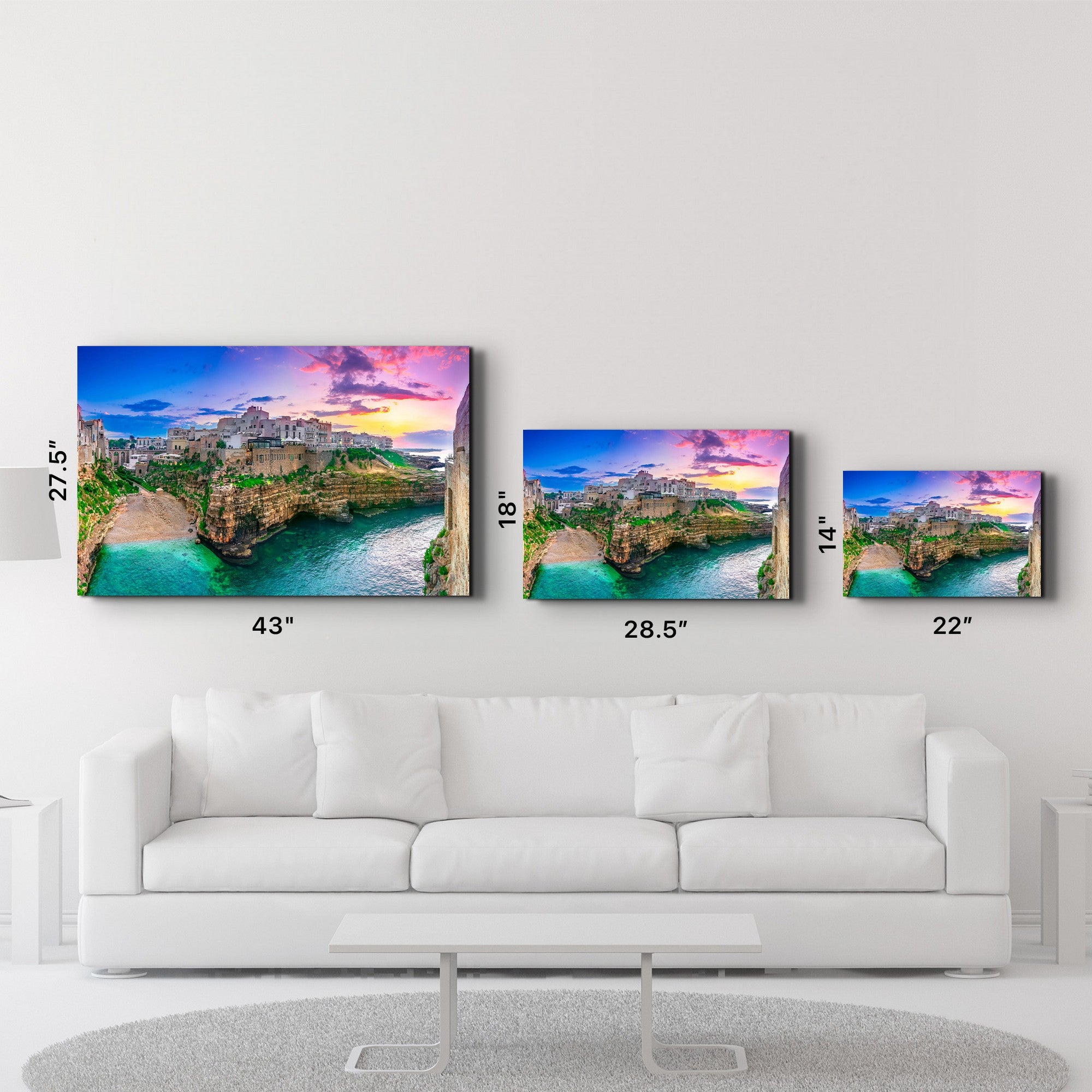 Arte Decorativa em Vidro Temperado Multicolor 35x55cm - Impressão UV de Alta Qualidade