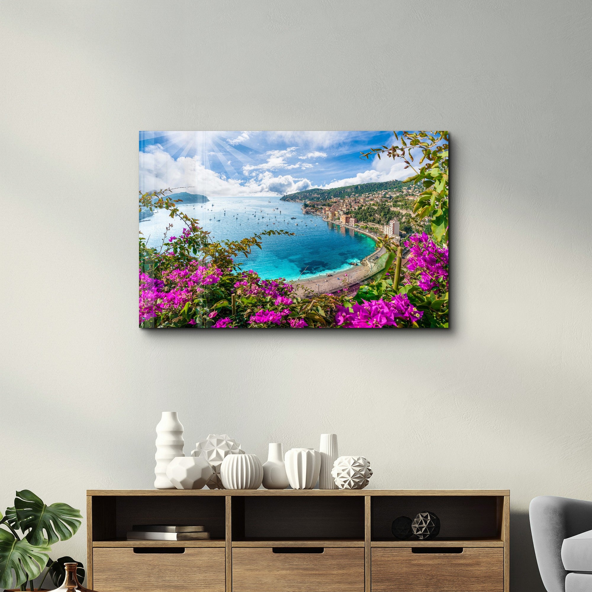 Arte Decorativa em Vidro Temperado Multicolor 35x55cm - Impressão UV de Alta Qualidade