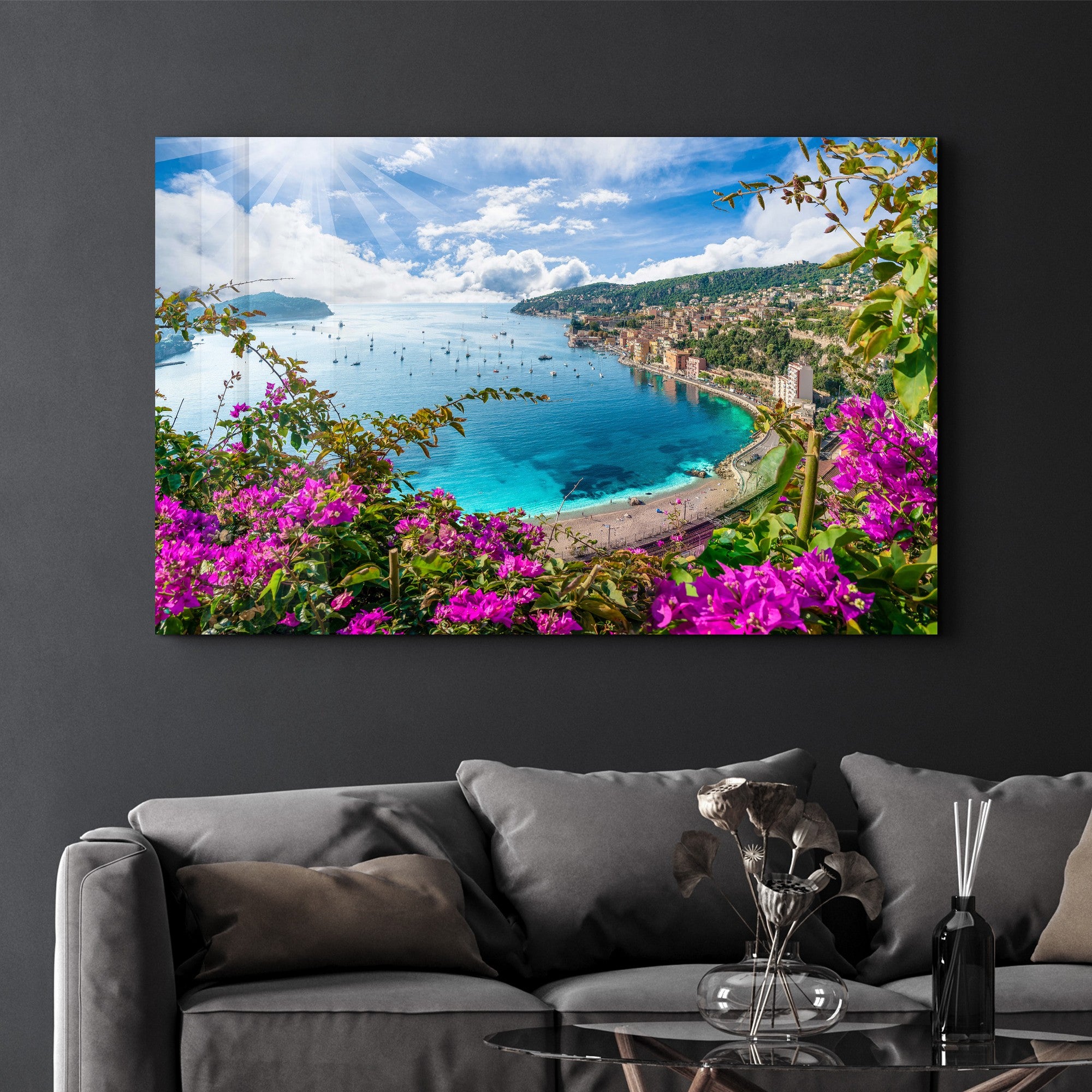 Arte Decorativa em Vidro Temperado Multicolor 70x110cm - Impressão UV de Alta Qualidade