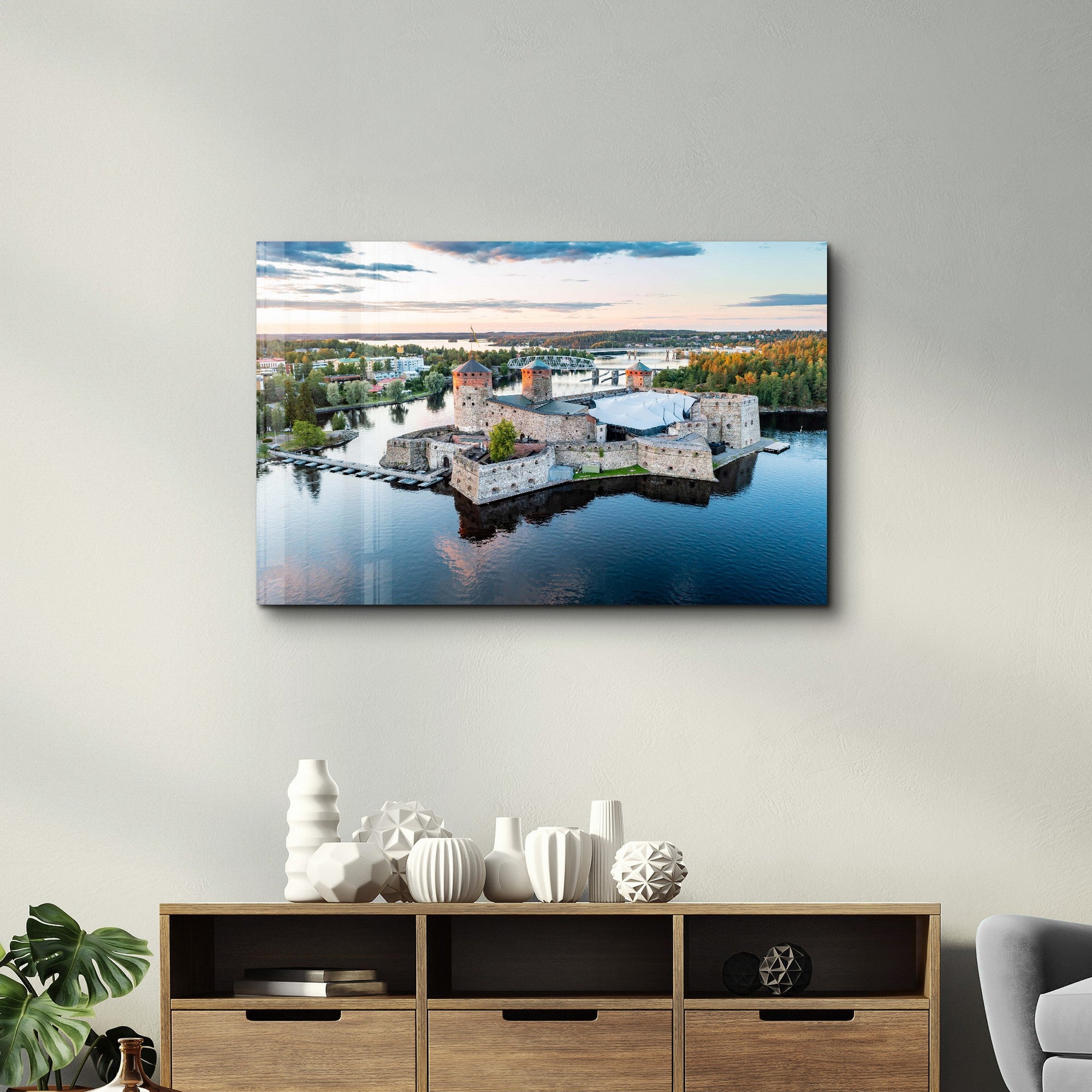 Arte Decorativa em Vidro Temperado Multicolor 35x55cm - Impressão UV de Alta Qualidade