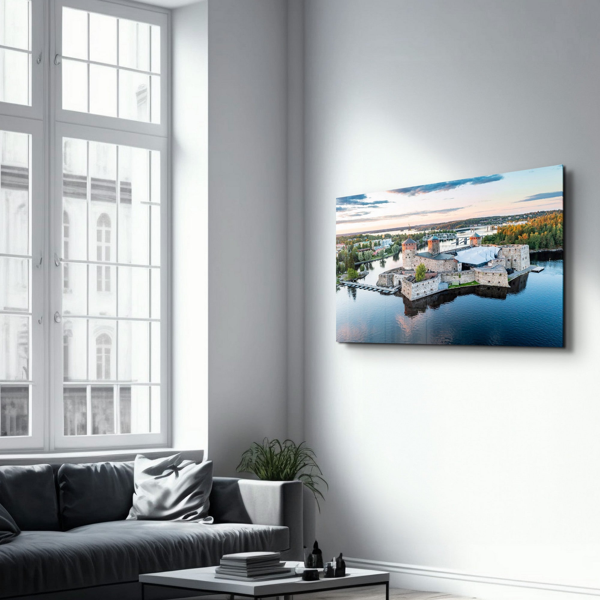 Arte Decorativa em Vidro Temperado Multicolor 35x55cm - Impressão UV de Alta Qualidade