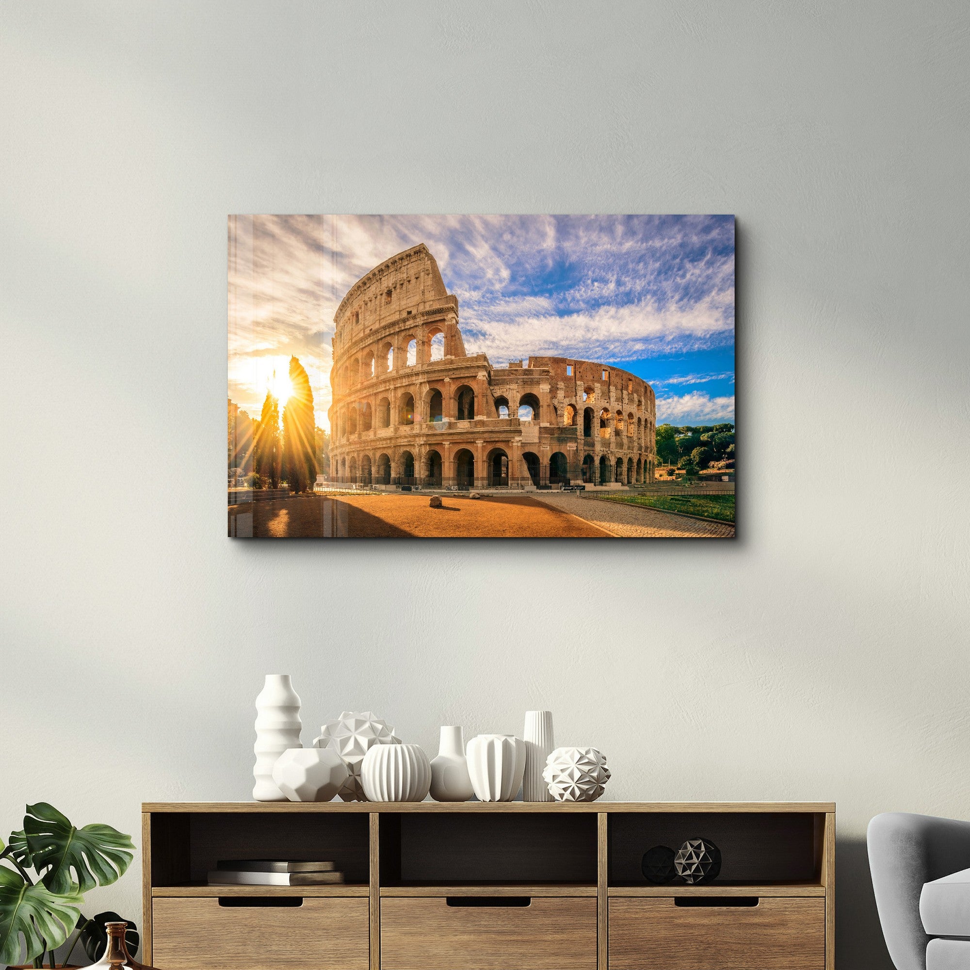 Quadro Decorativo em Vidro Temperado Multicolor 35x55cm - Impressão UV de Alta Qualidade