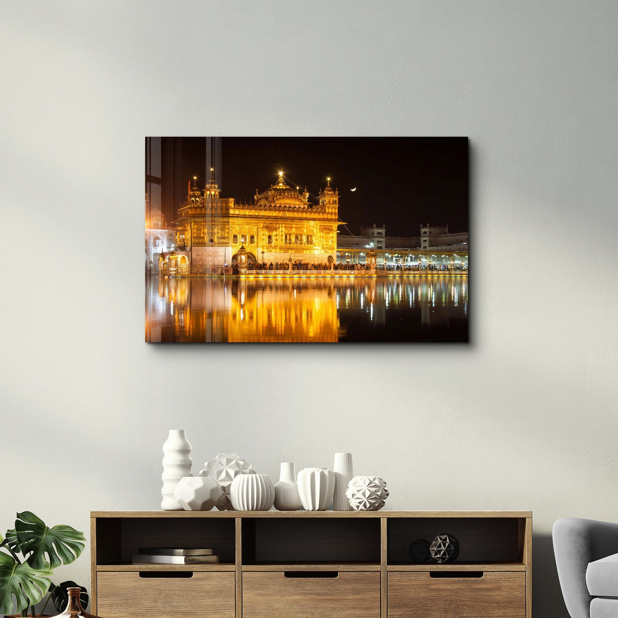 Arte Decorativa em Vidro Temperado Multicolor 35x55cm - Impressão UV de Alta Qualidade