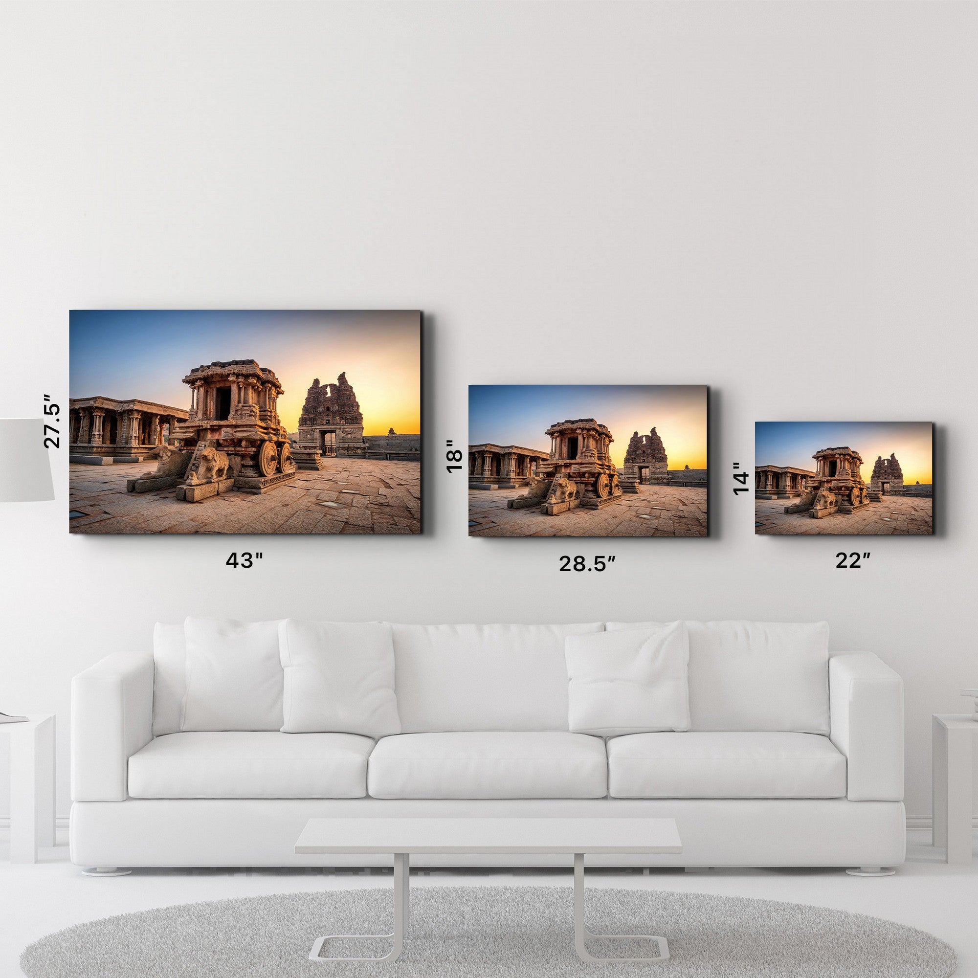 Quadro Decorativo em Vidro Temperado Multicolor 35x55cm - Impressão UV de Alta Qualidade