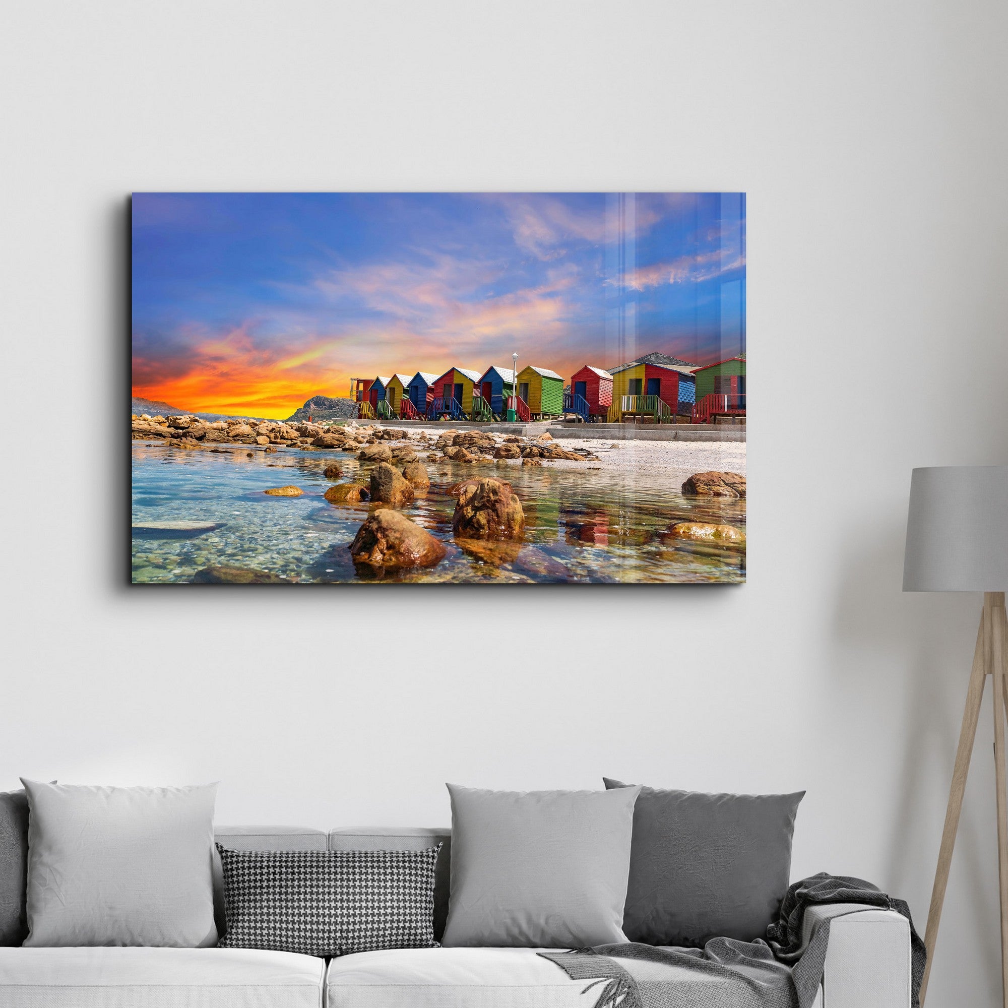 Quadro Decorativo em Vidro Temperado Multicolor 35x55cm - Impressão UV de Alta Qualidade