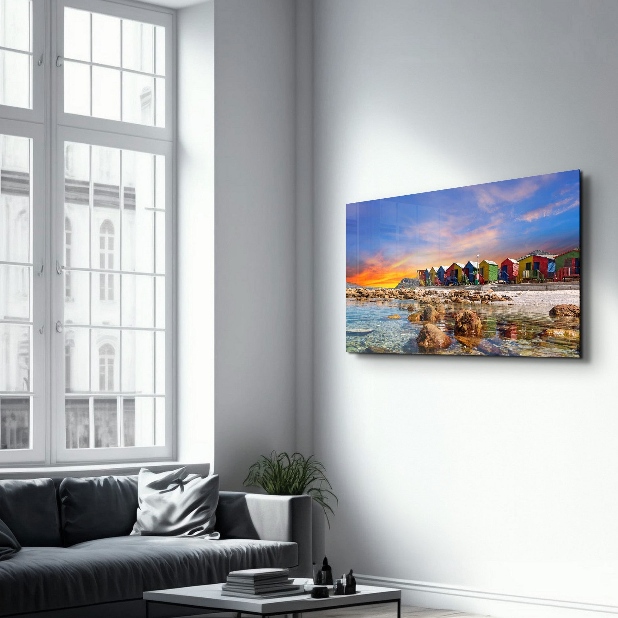 Quadro Decorativo em Vidro Temperado Multicolor 35x55cm - Impressão UV de Alta Qualidade