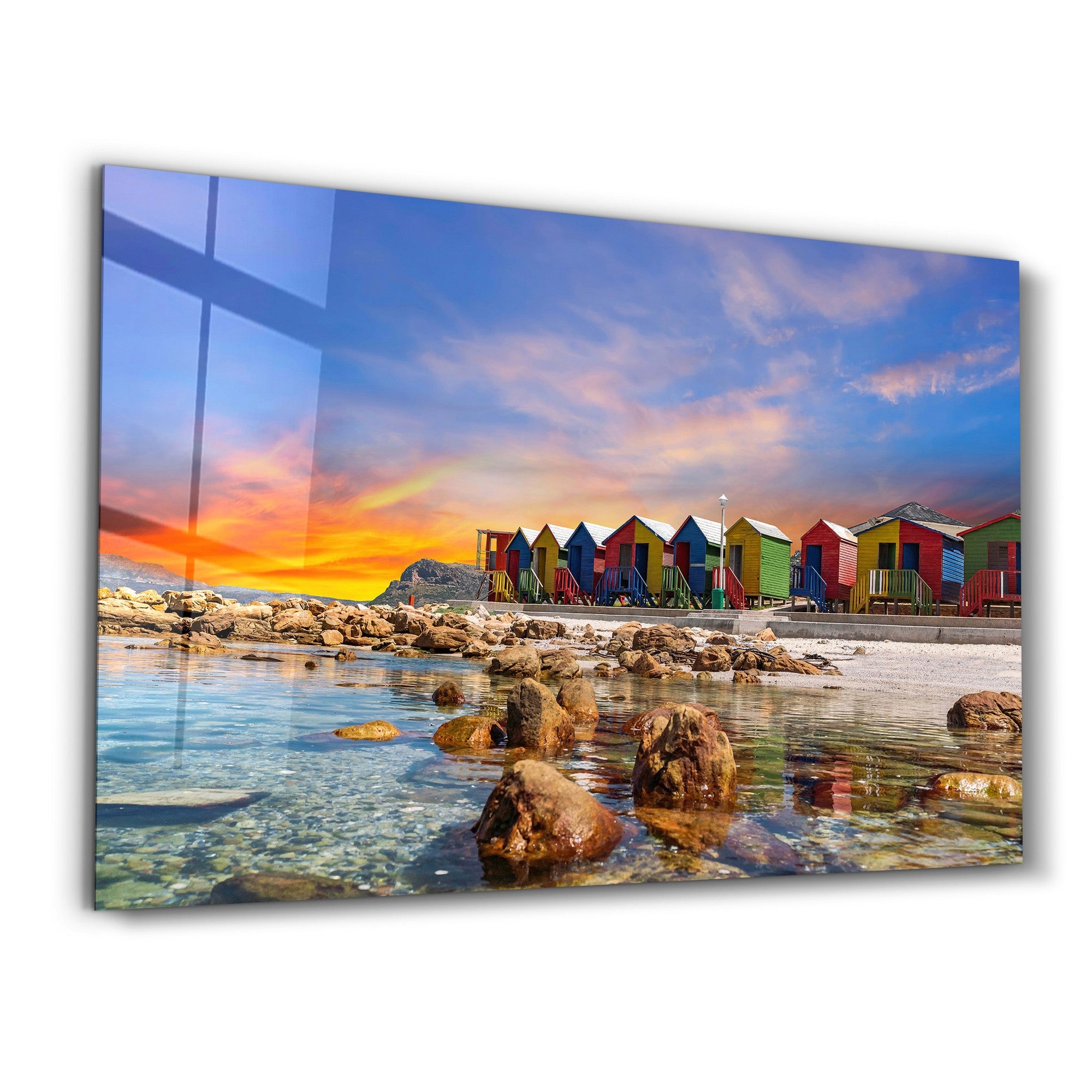 Quadro Decorativo em Vidro Temperado Multicolor 35x55cm - Impressão UV de Alta Qualidade