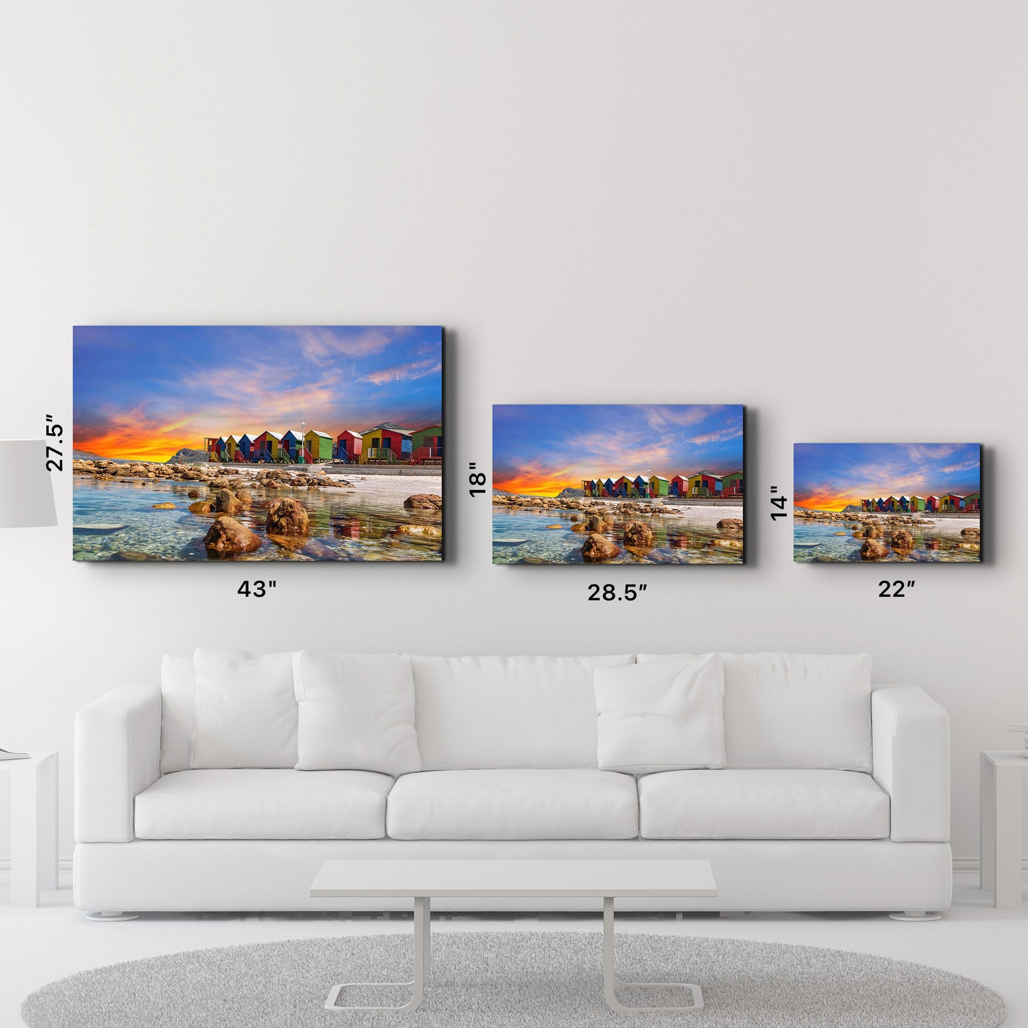 Quadro Decorativo em Vidro Temperado Multicolor 35x55cm - Impressão UV de Alta Qualidade