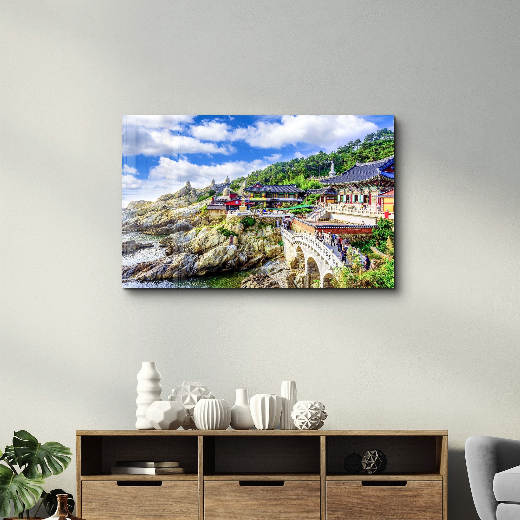 Arte Decorativa em Vidro Temperado Multicolor 35x55cm - Impressão UV de Alta Qualidade