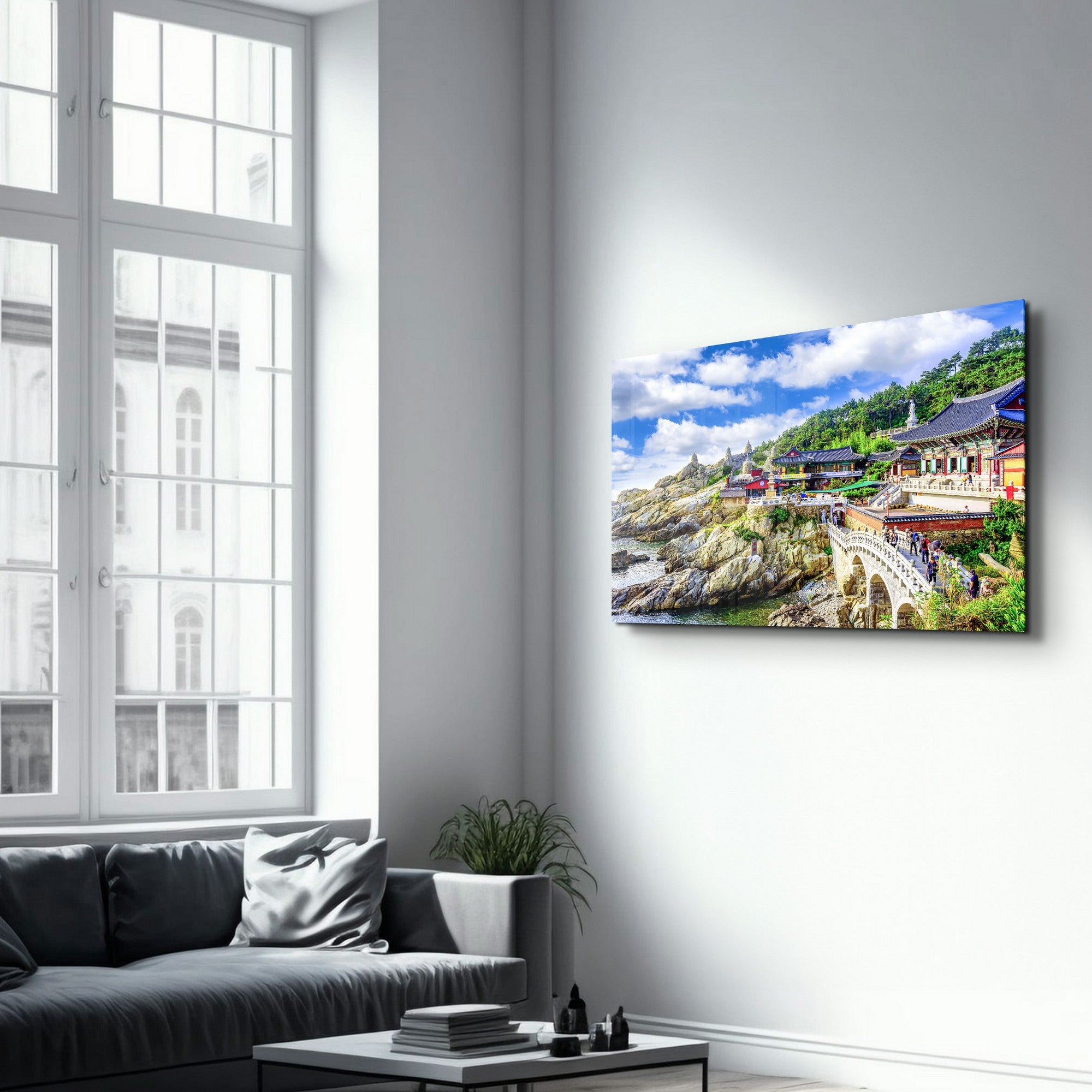 Arte Decorativa em Vidro Temperado Multicolor 35x55cm - Impressão UV de Alta Qualidade