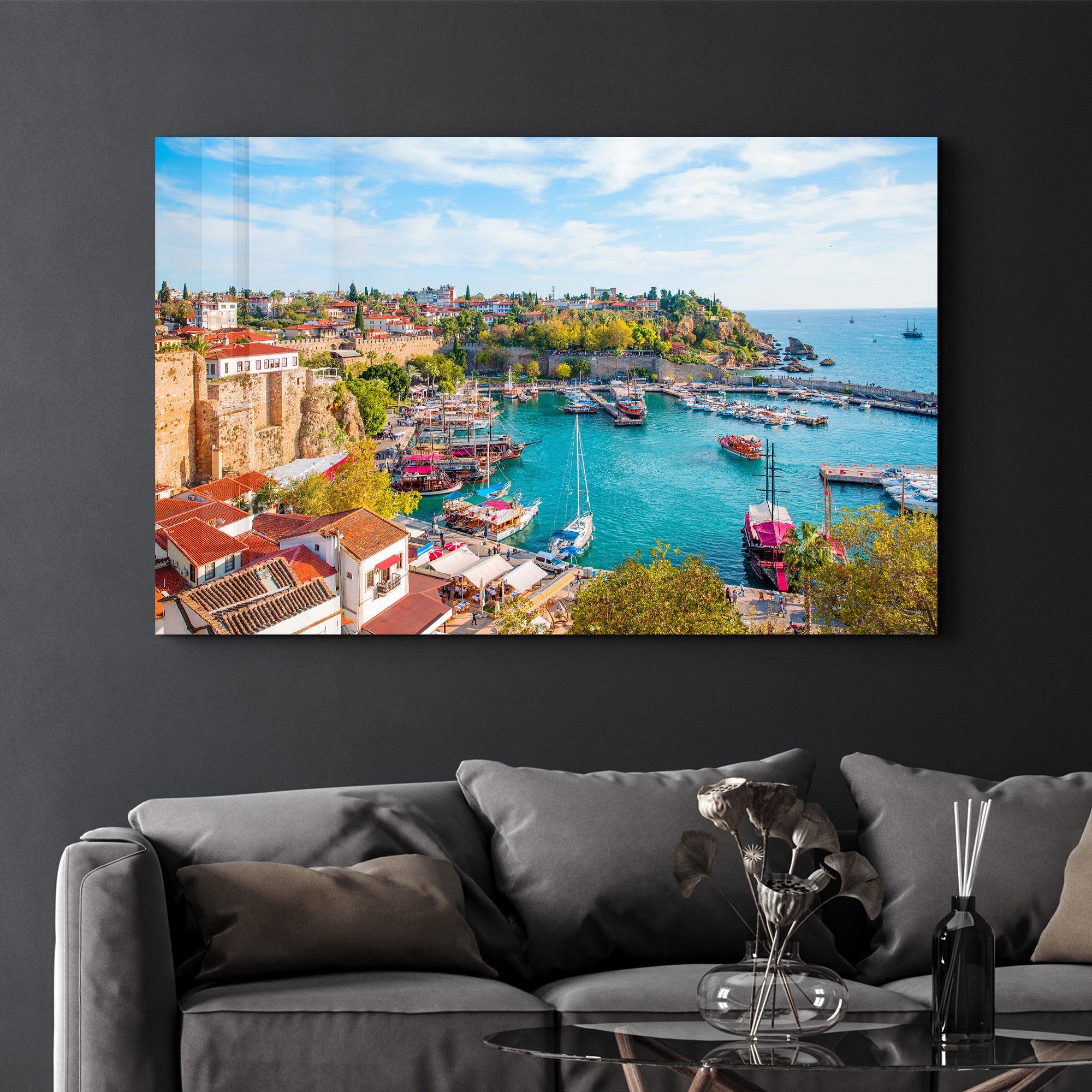 Arte Decorativa em Vidro Temperado Multicolor 35x55cm - Impressão UV de Alta Qualidade