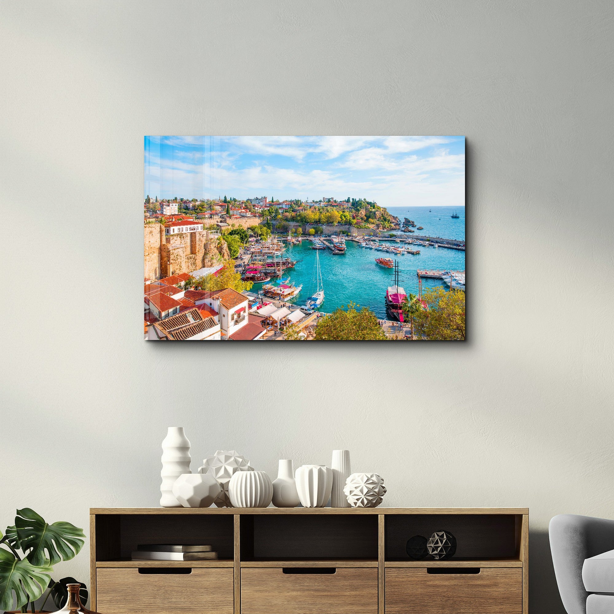 Arte Decorativa em Vidro Temperado Multicolor 35x55cm - Impressão UV de Alta Qualidade