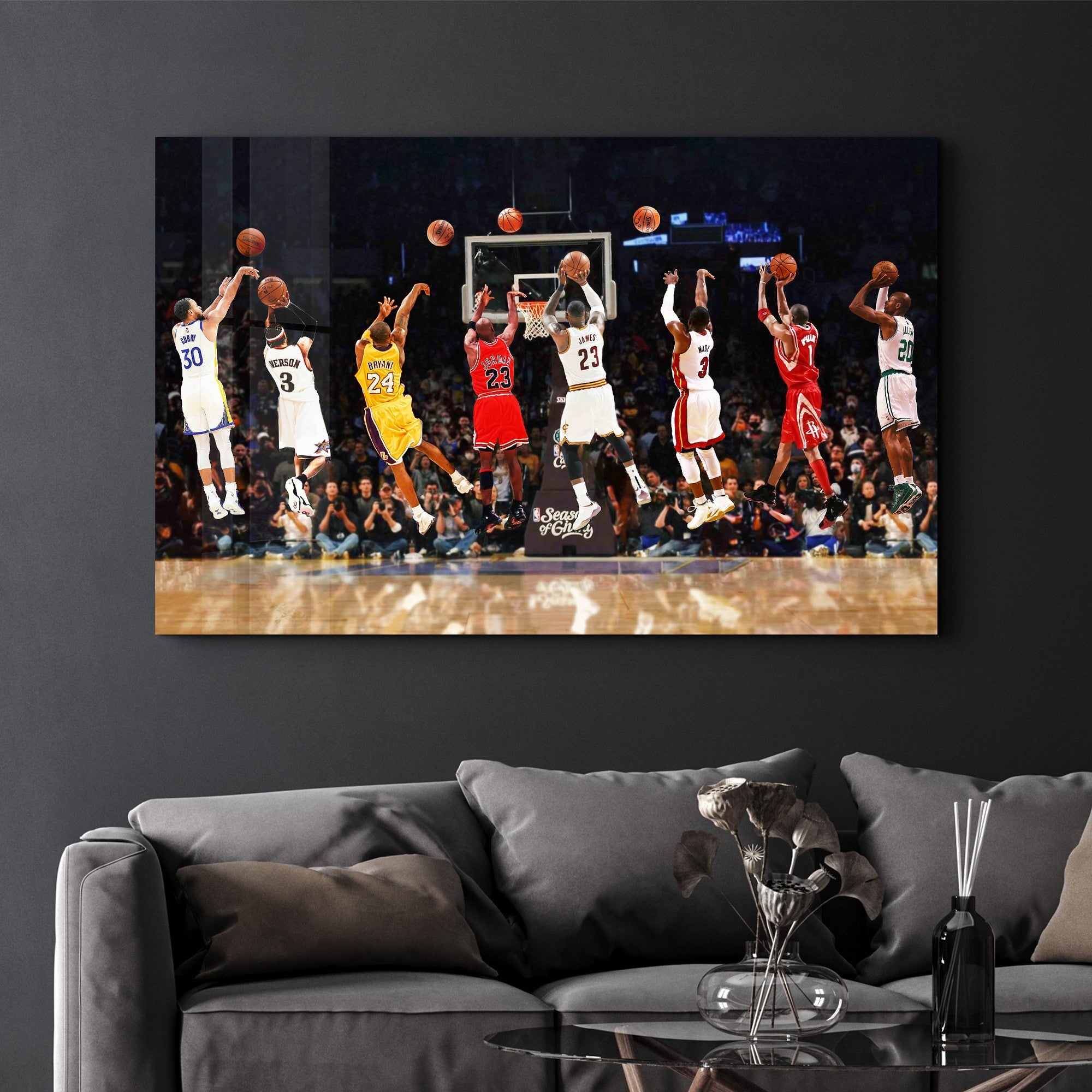 Arte Decorativa em Vidro Temperado Multicolor 35x55cm - Impressão UV de Alta Qualidade